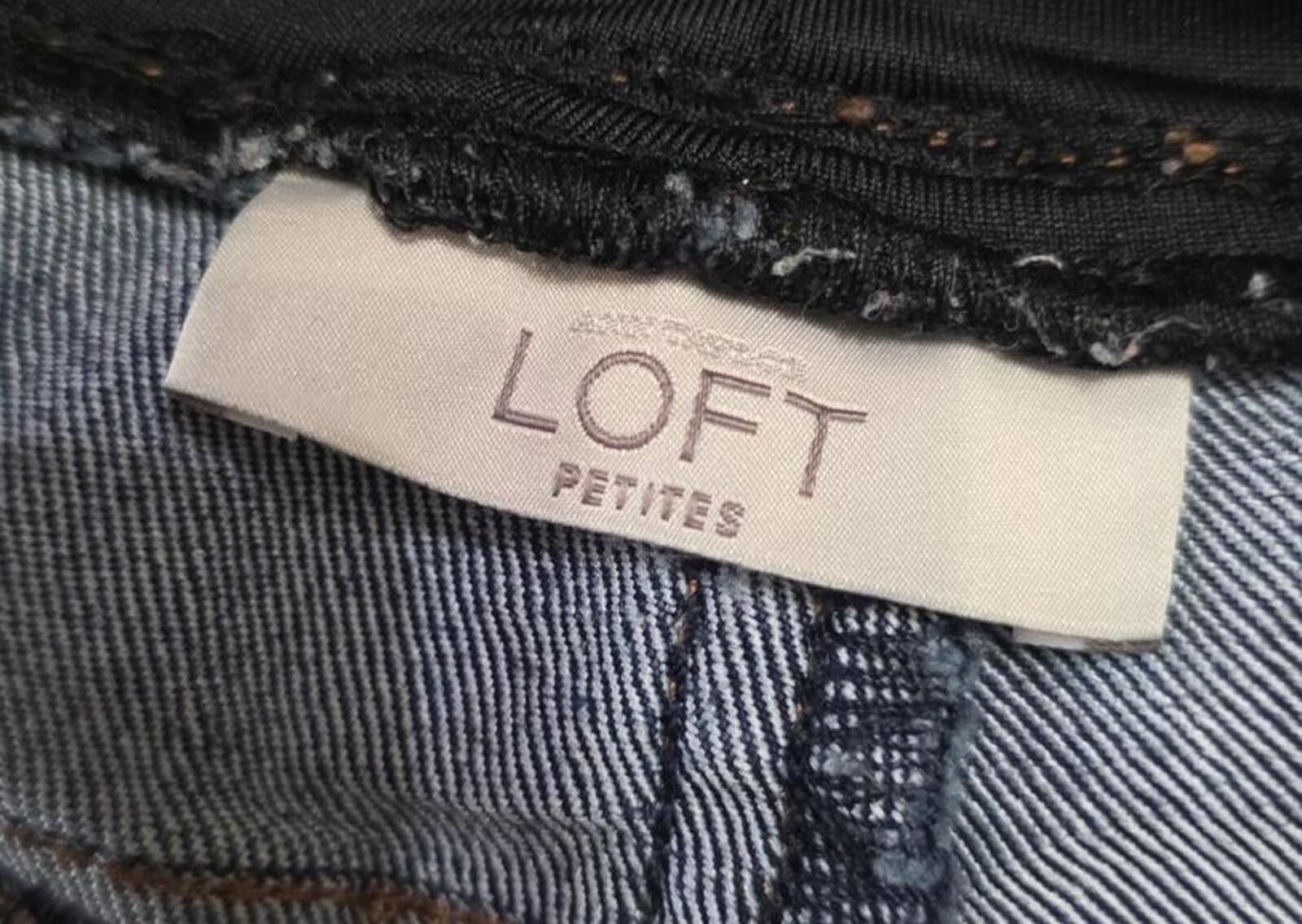 Other LOFT Maternity Dark Blue Skinny Jeans with Black Belly Band Size 30" / US 8 / IT 44 - 4 Thumbnail
