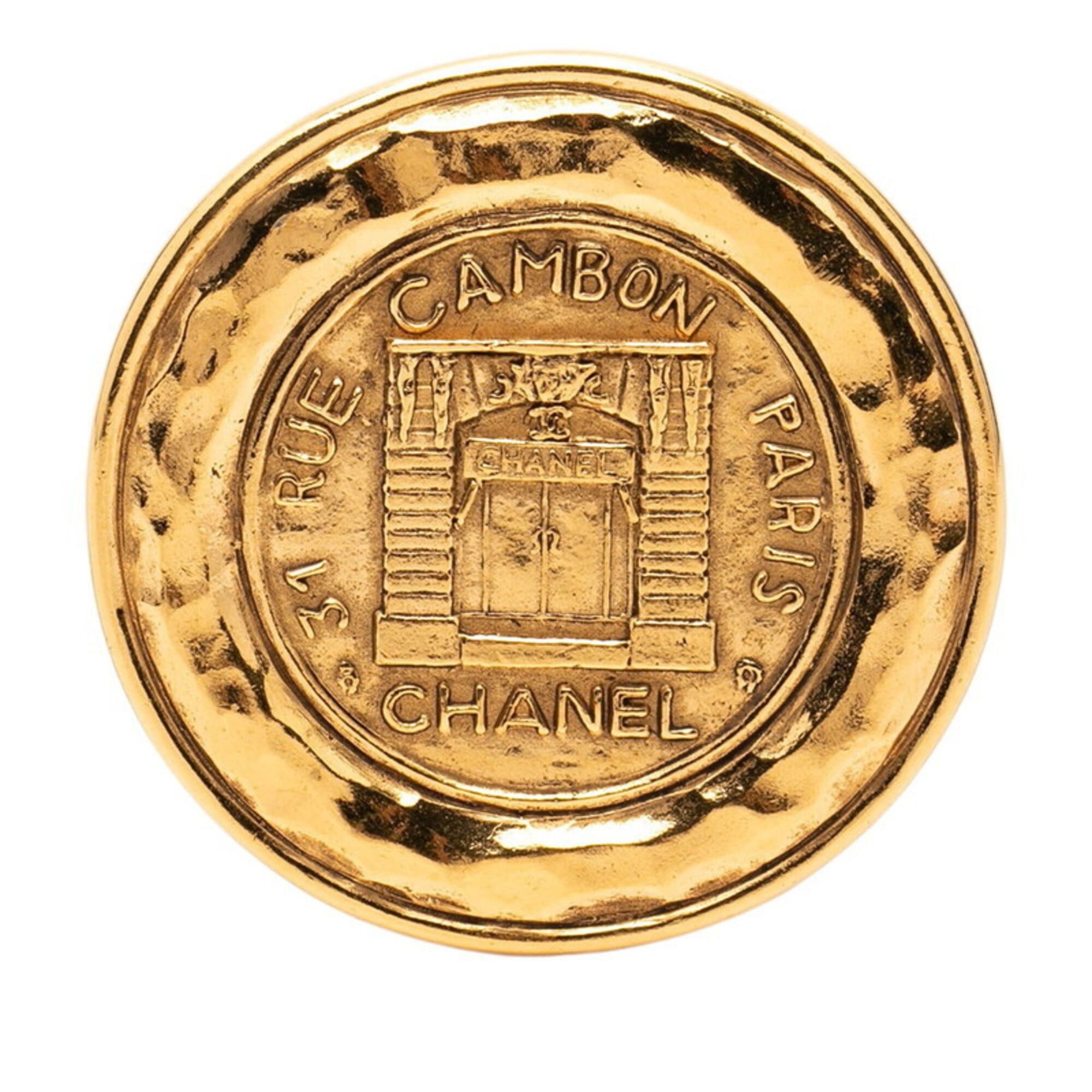 Chanel Chanel Coco Mark 31 RUE CAMBON PARIS Brooch Gold Plated Women's CHANEL Size ONE SIZE - 1 Thumbnail