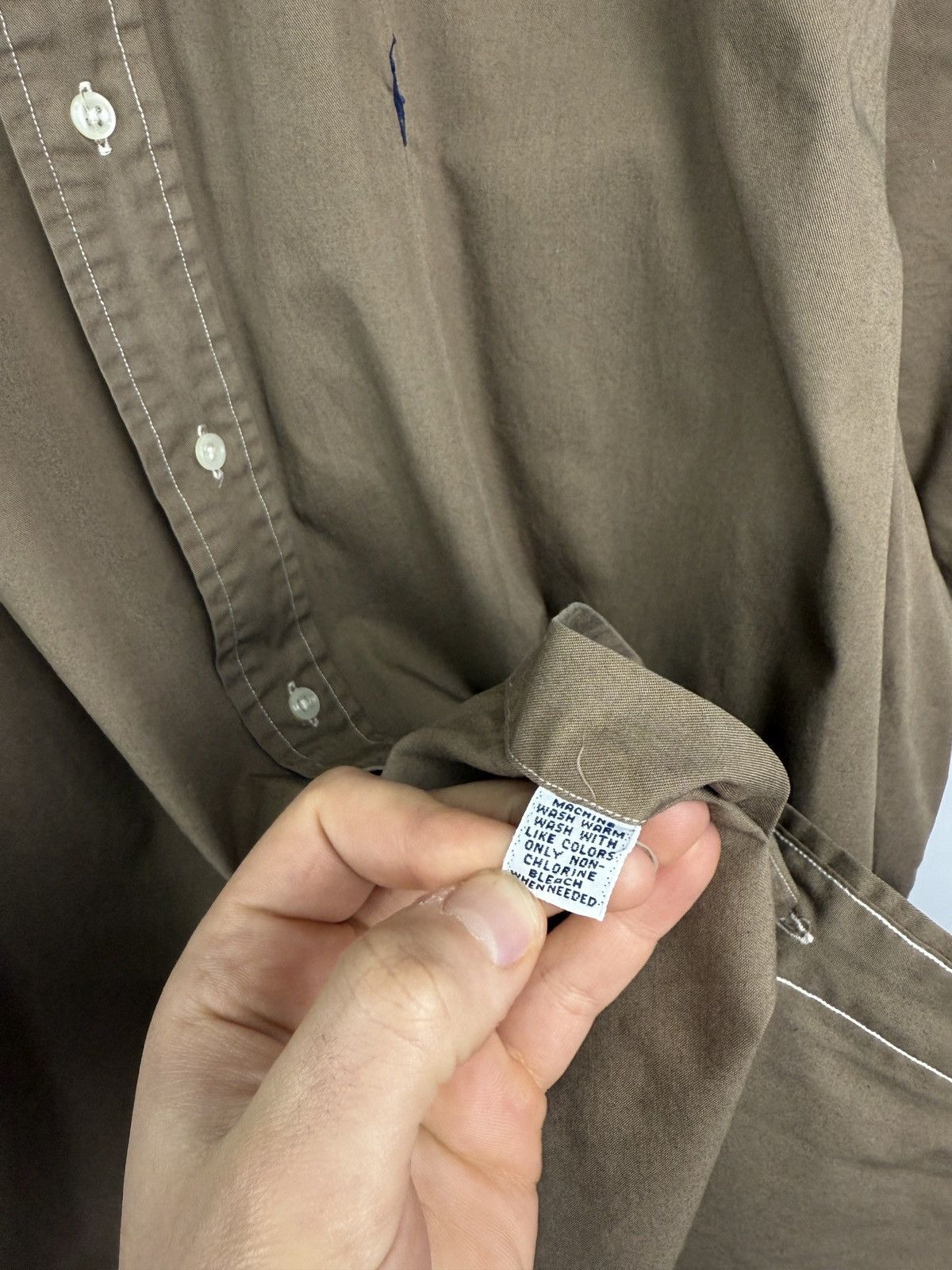 Polo Ralph Lauren 🤎🇺🇸 Vintage 90s Ralph Lauren Brown shirt rare retro hype Y2K Size US XXL / EU 58 / 5 - 6 Thumbnail