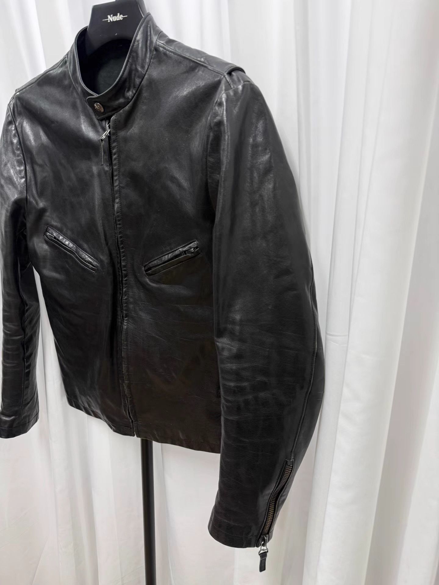 Helmut Lang Helmut Lang 04SS Archive Inverted Zipper Biker Jacket K20 Size US S / EU 44-46 / 1 - 2 Thumbnail