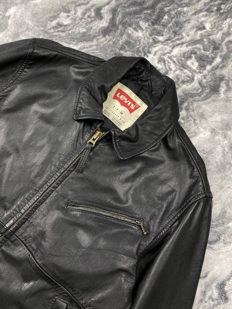Levi's Vintage Levi's Leather Simple Jacket 00s Men Size S Black Size US S / EU 44-46 / 1 - 2 Thumbnail