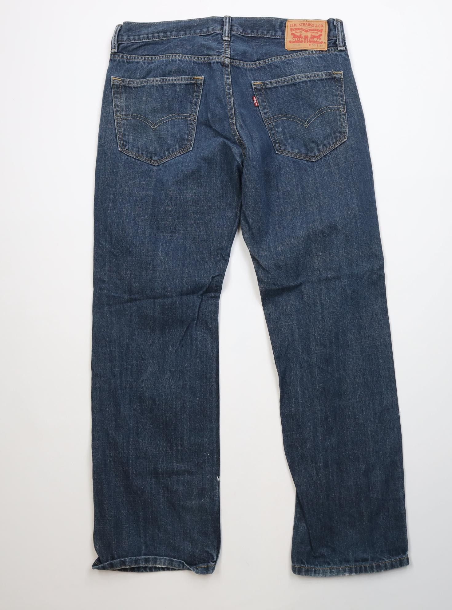 Levi's Vintage Y2K Levis 559 Relaxed Straight Wide Leg Jeans Blue Size US 33 - 11 Thumbnail