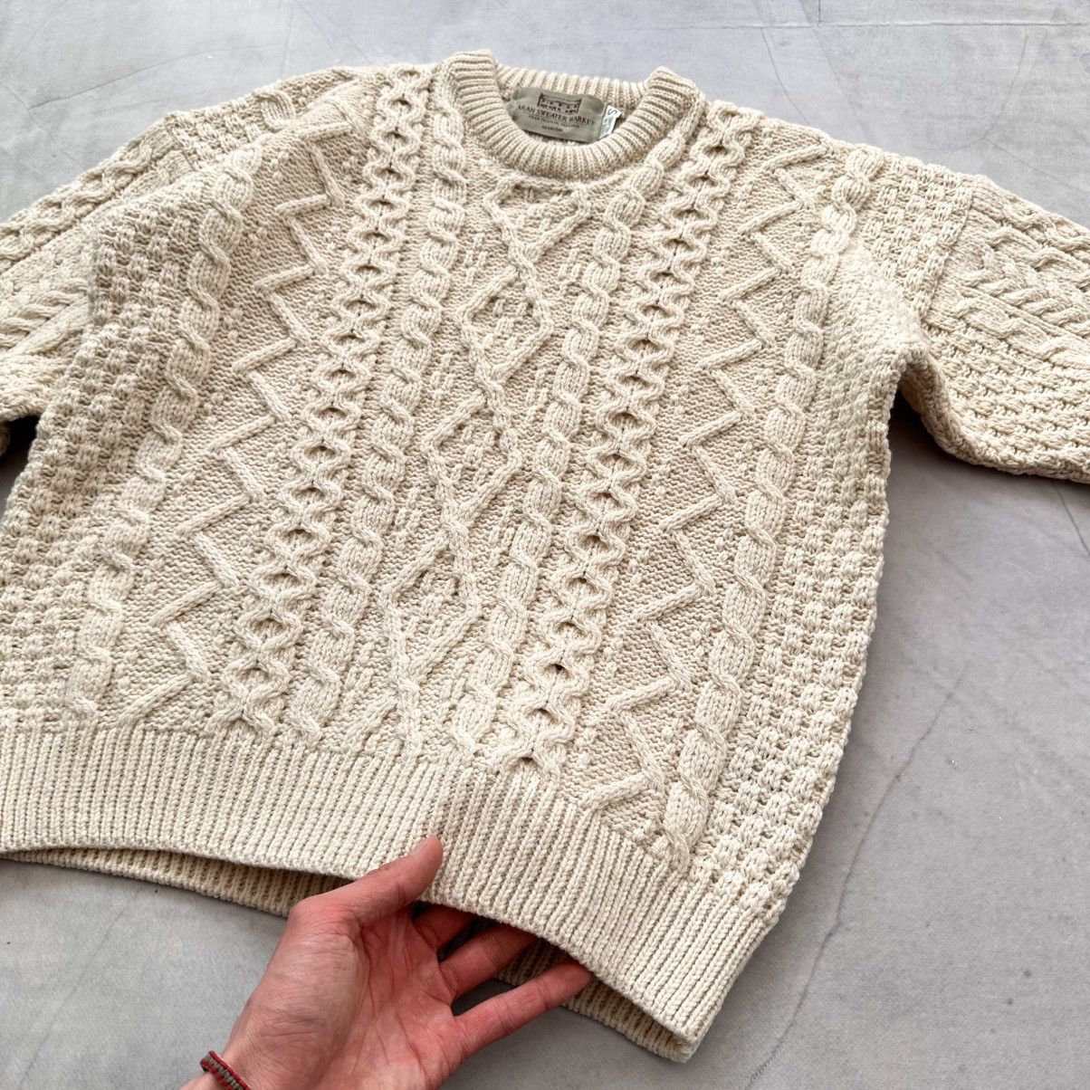 Aran Sweater Market Aran Sweater Market Irish Cable Knit Wool Sweater L.L Bean Size US S / EU 44-46 / 1 - 5 Thumbnail