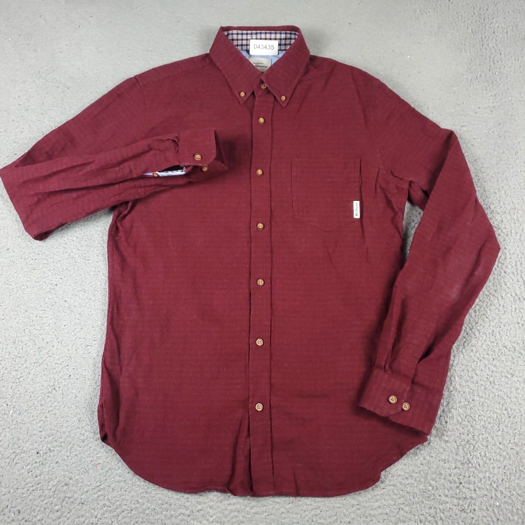 Ben Sherman Ben Sherman Shirt Mens M Red Button-Up Long Sleeve Casual Button-Up Shirt Mens Red Ben Sherman Size US M / EU 48-50 / 2 - 3 Thumbnail