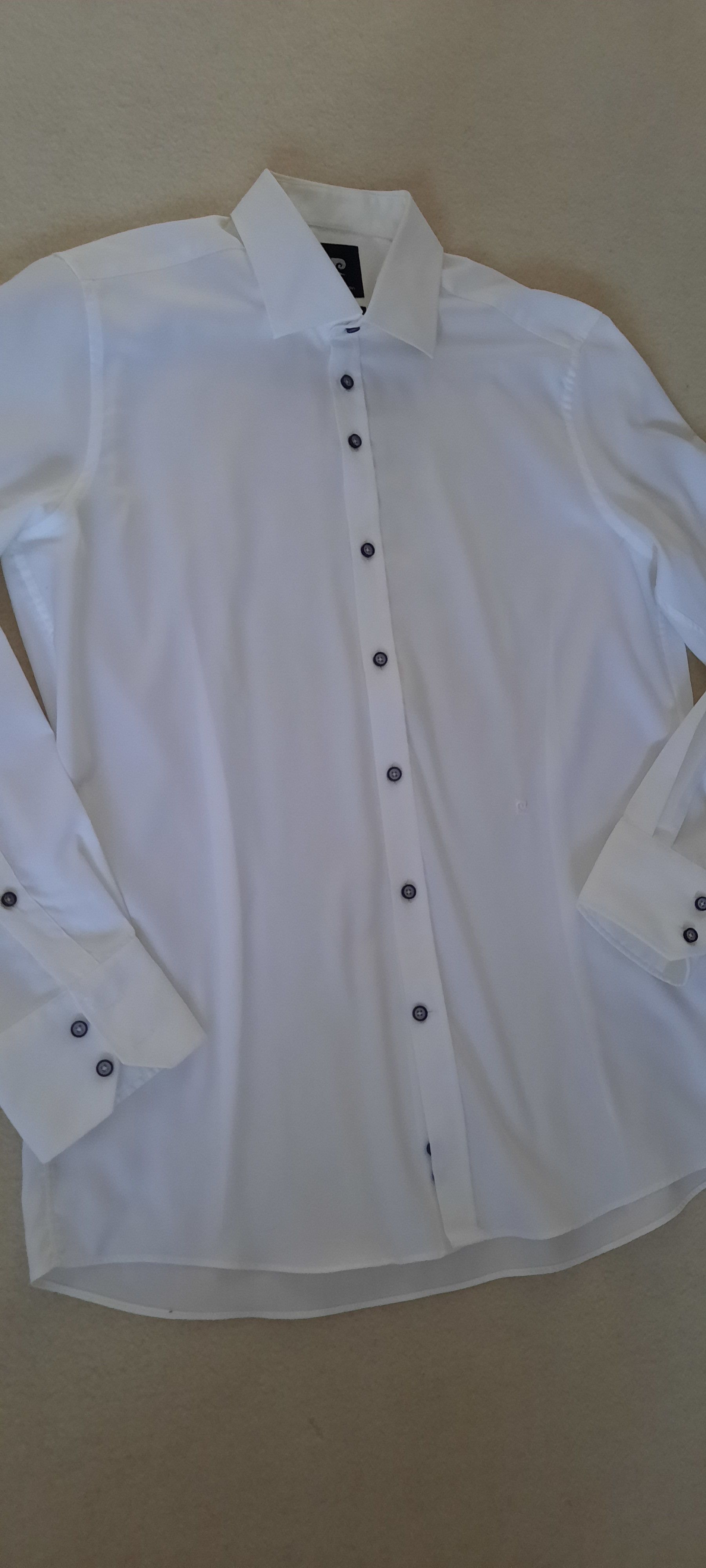 Pierre Cardin PIERRE CARDIN Men's Shirt Long Sleeve White 40 M Size US M / EU 48-50 / 2 - 4 Thumbnail