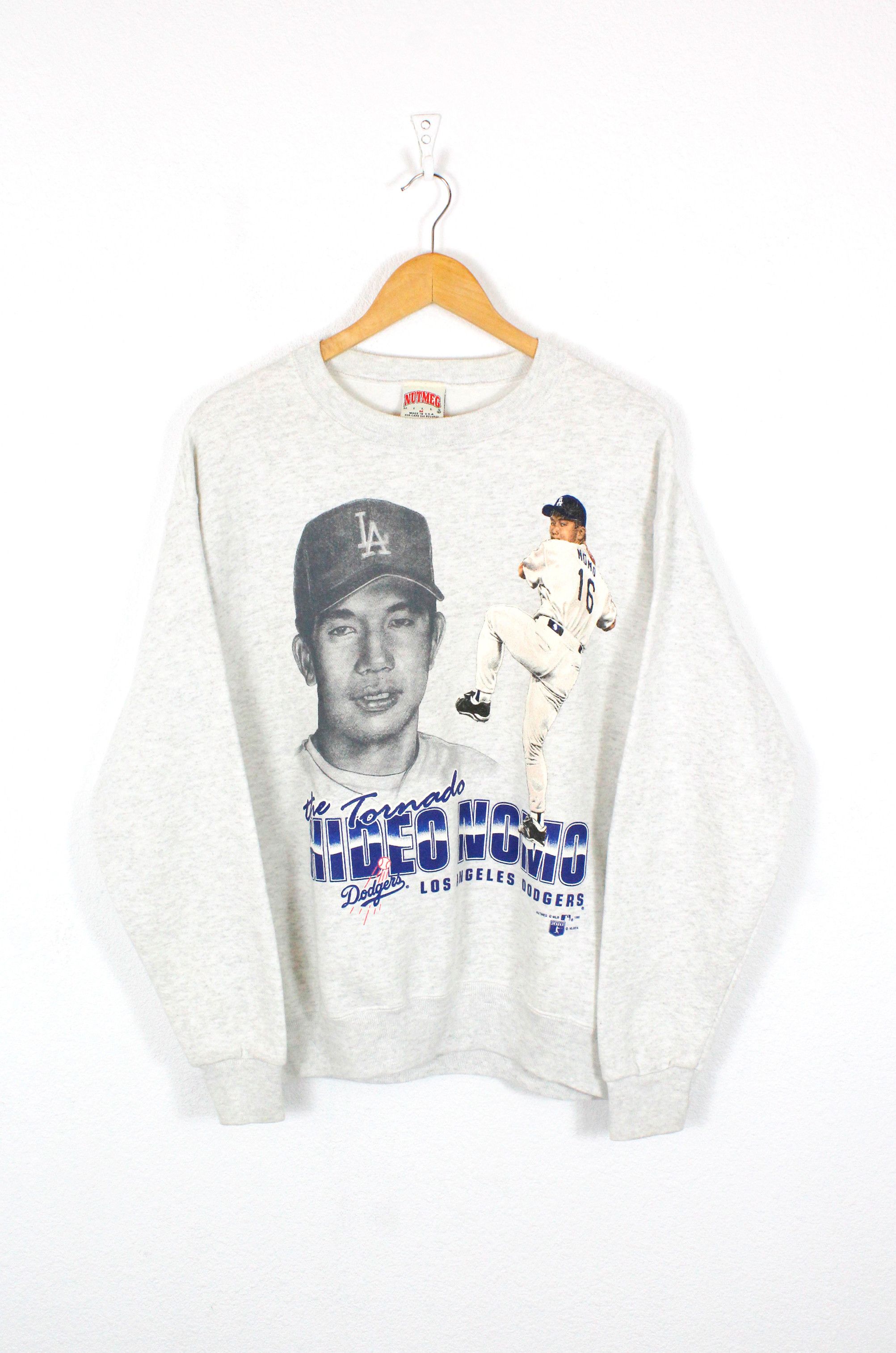 MLB × Nutmeg Vintage Los Angeles Dodgers Hideo Nomo Sweatshirt 90s Size US M / EU 48-50 / 2 - 1 Thumbnail