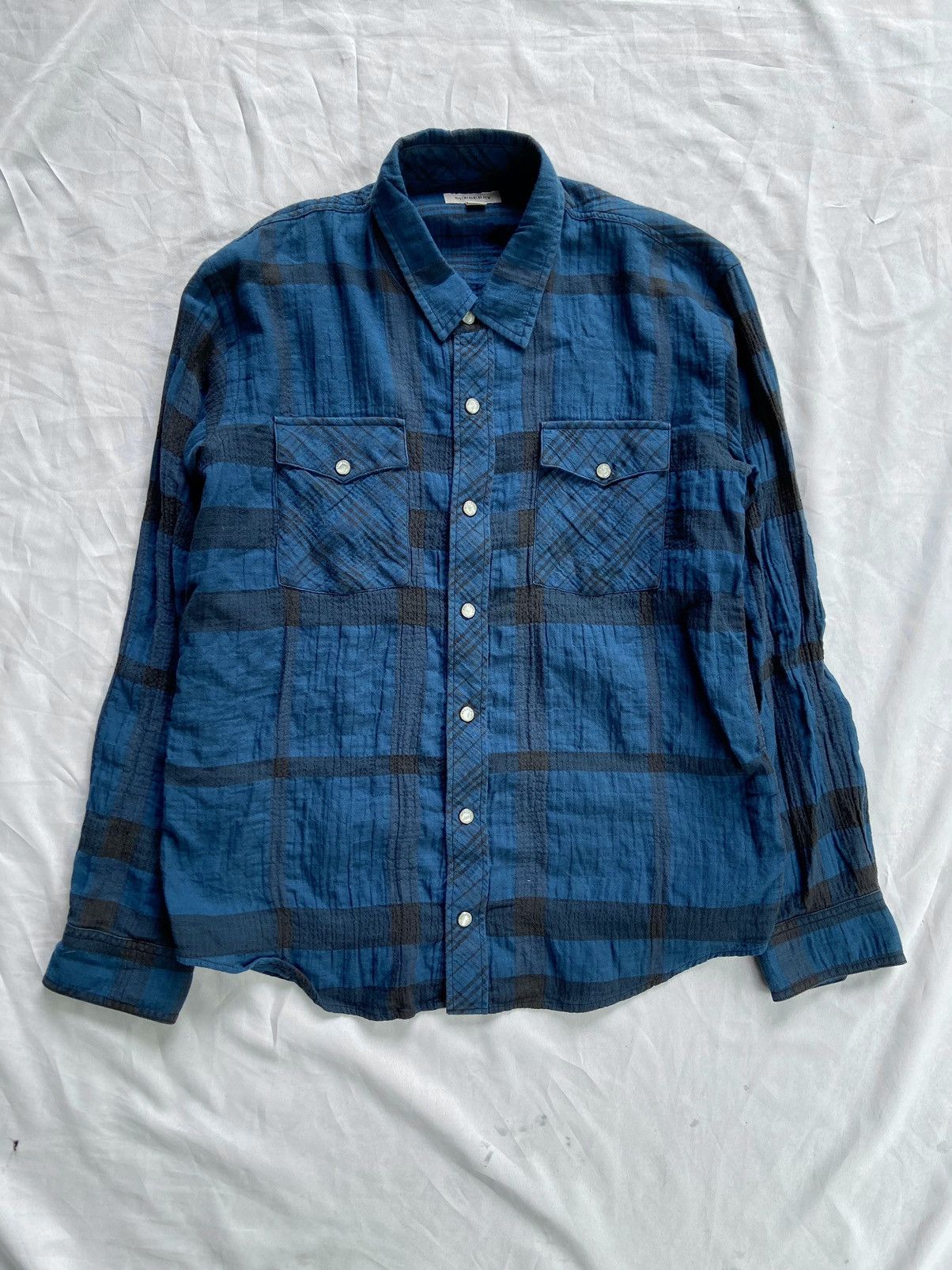 Burberry BURBERRY CASUAL PLAID BUTTON DOWN SHIRT Size US M / EU 48-50 / 2 - 1 Thumbnail