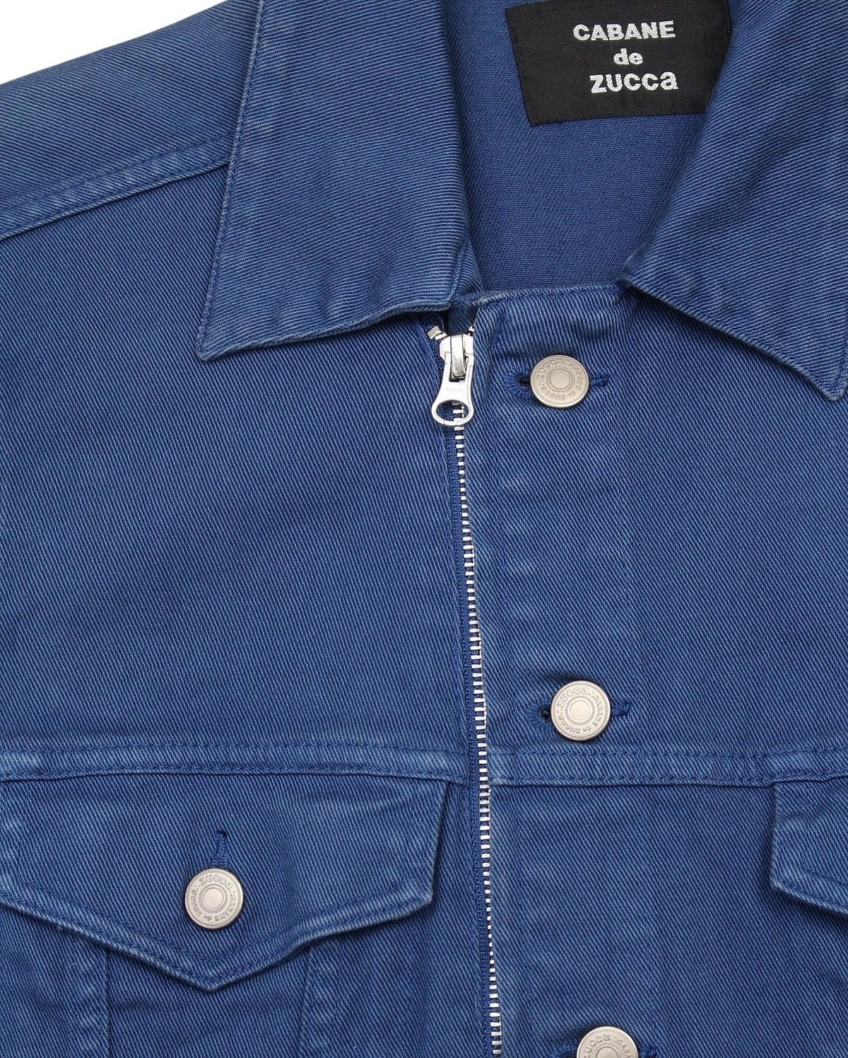 CABANE de ZUCCa SS2010 CABANE de ZUCCa ASYMMETRICAL ZIP DENIM JACKET Size US M / EU 48-50 / 2 - 6 Thumbnail