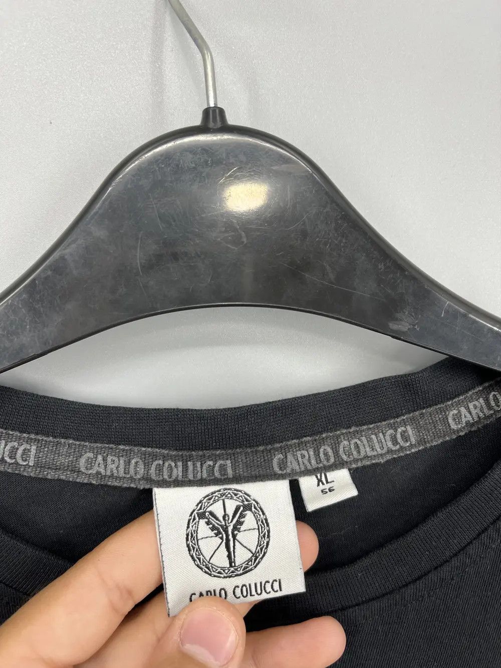Carlo Colucci Vintage Rare Logo Carlo Colucci Black Relaxed T-Shir Size US XL / EU 56 / 4 - 6 Thumbnail
