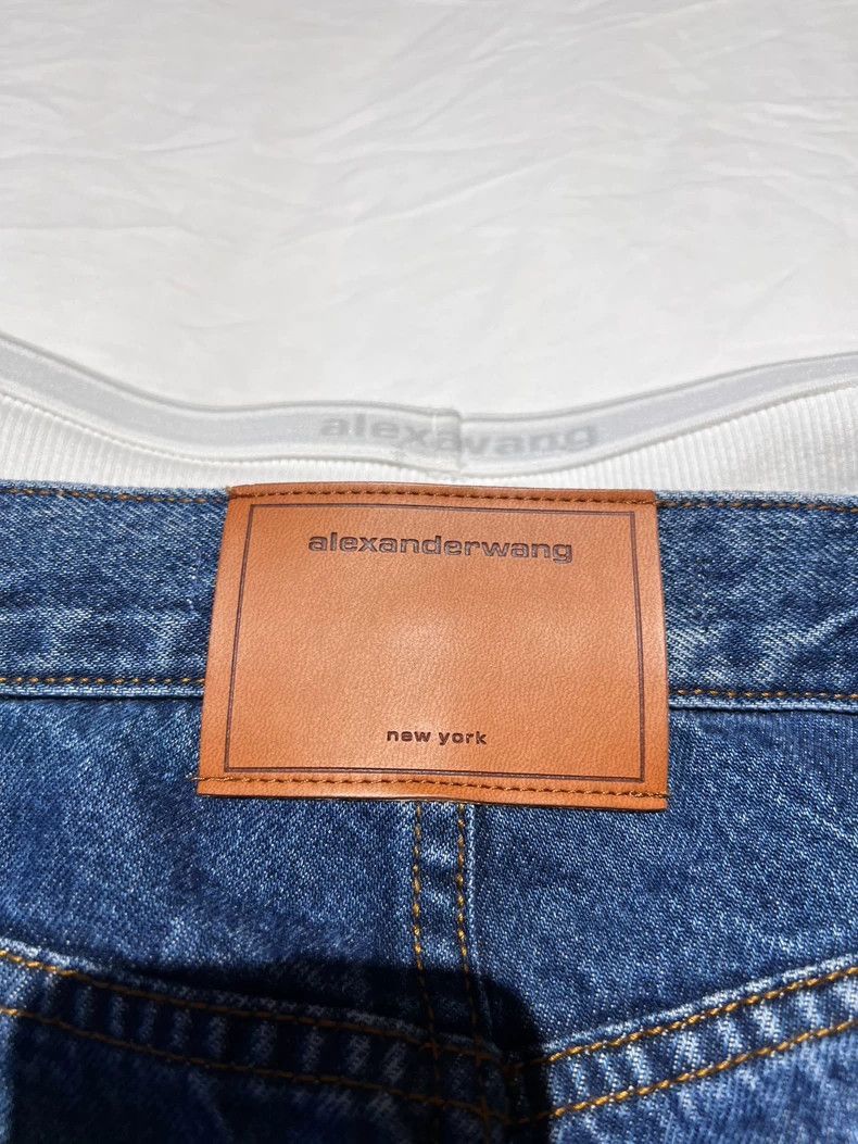Alexander Wang Alexanderwang Women's Exposed Underwear Jeans- Size 24" / US 00 / IT 34 - 2 Thumbnail