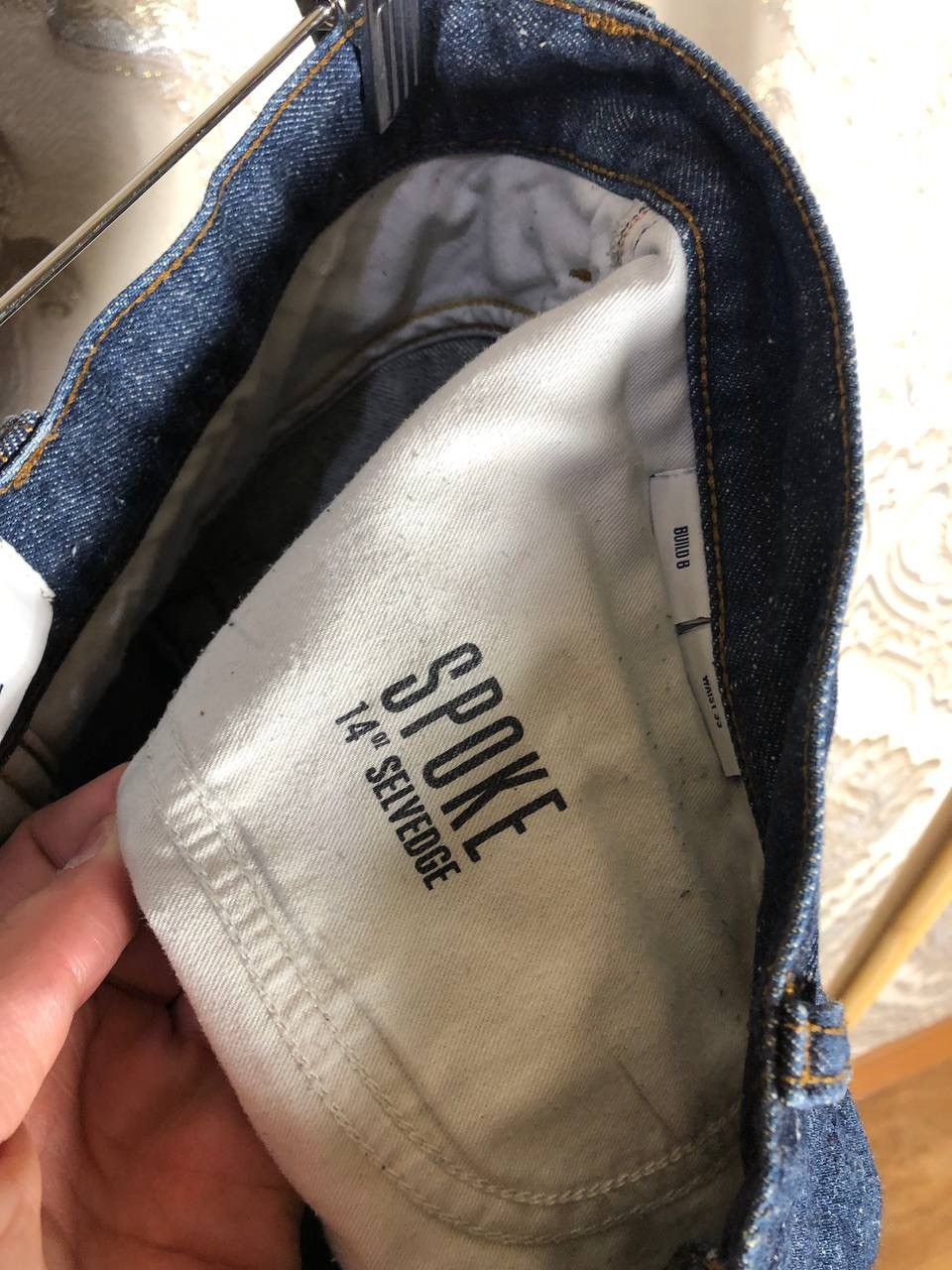 SPOKE × Vintage VERY RARE SPOKE DENIM JEANS DESIGNER SELVEDGE JAPAN STYLE Size US 35 - 6 Thumbnail