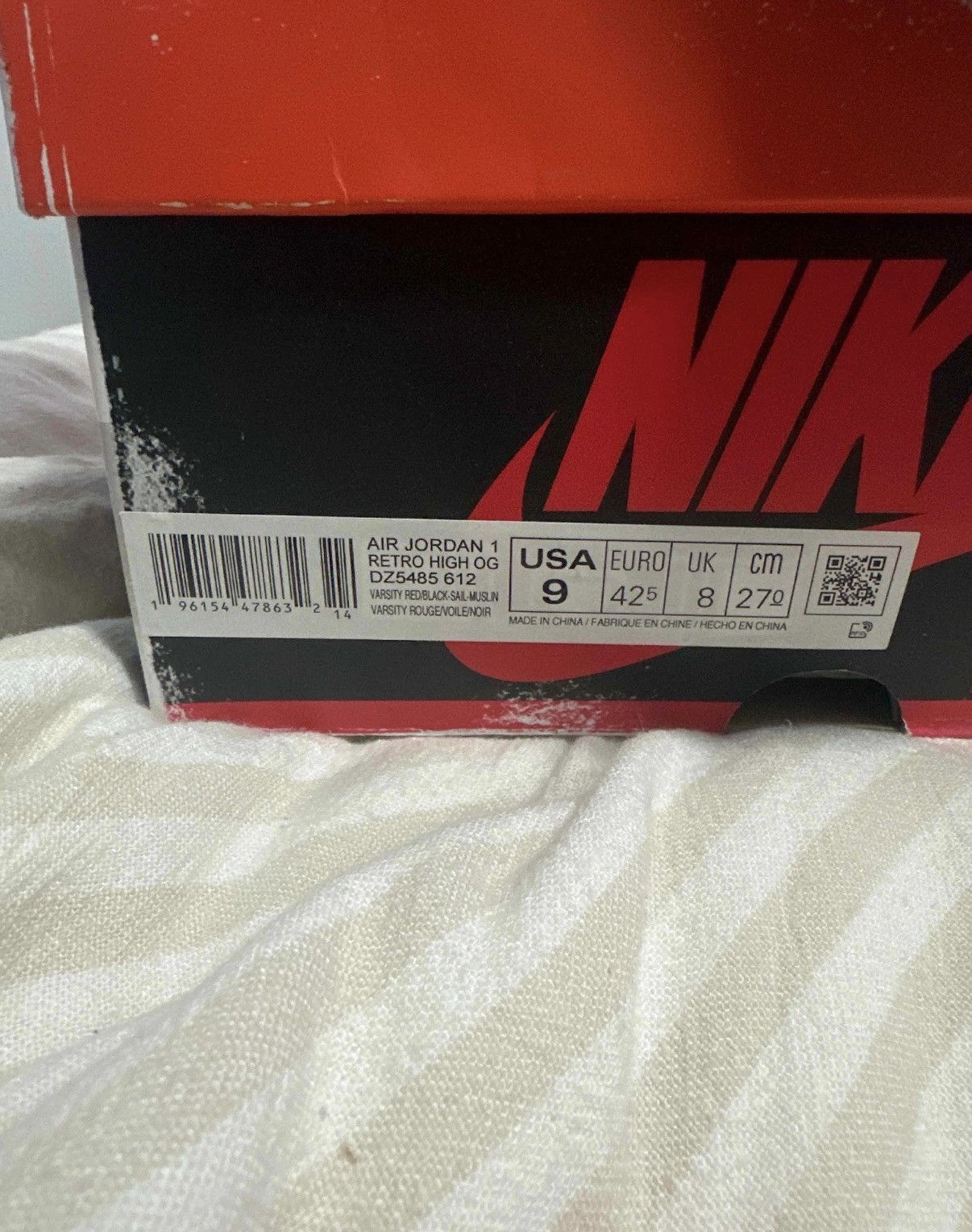 Jordan Brand Jordan 1 Chicago Lost and Found Size US 9 / EU 42 - 9 Thumbnail