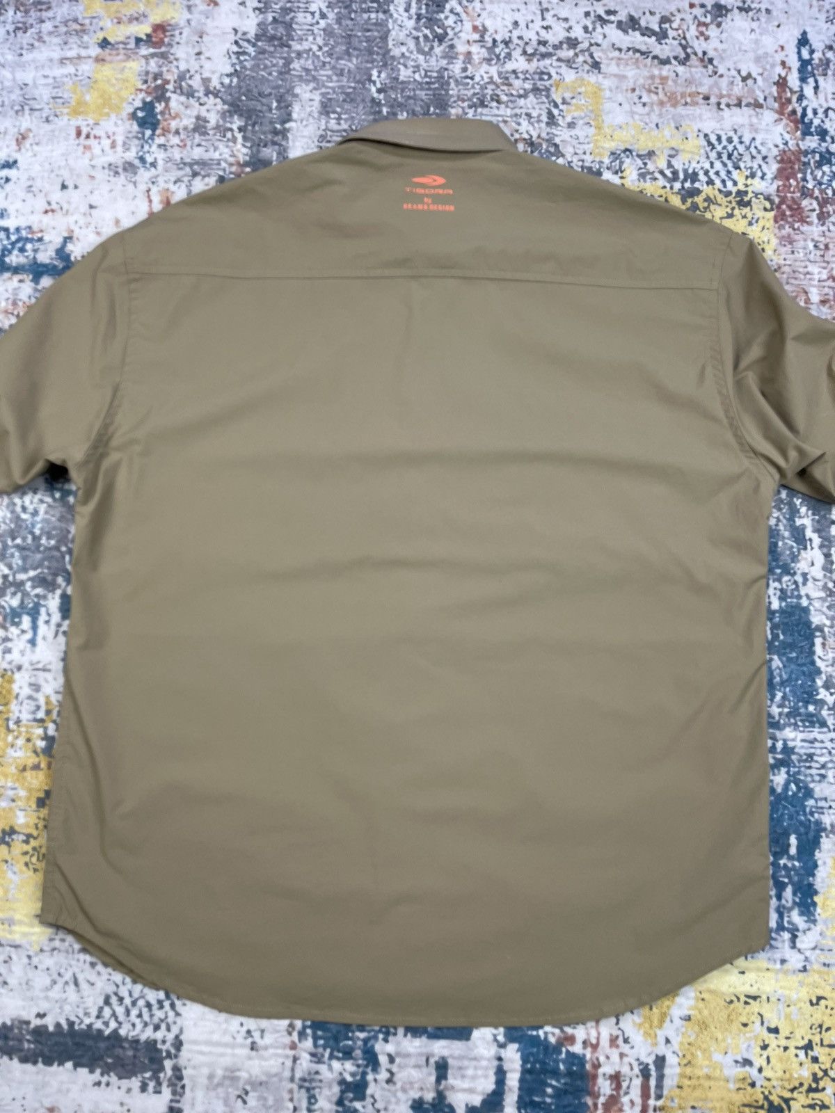Beams Plus Tigora x Beams Design Khaki Boxy Silhouette Outdoor Shirt Size US M / EU 48-50 / 2 - 6 Thumbnail