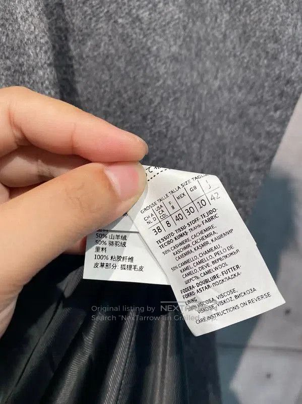 Max Mara MaxMara Gray Cashmere Winter Coat . Size M / US 6-8 / IT 42-44 - 5 Thumbnail