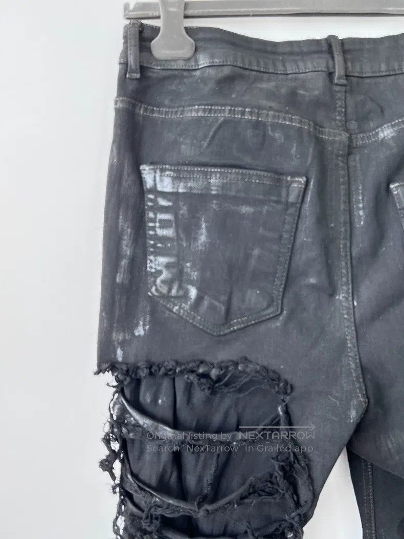 Rick Owens Rick Owens Black Big Damage Erosive Jeans Size US 31 - 5 Thumbnail