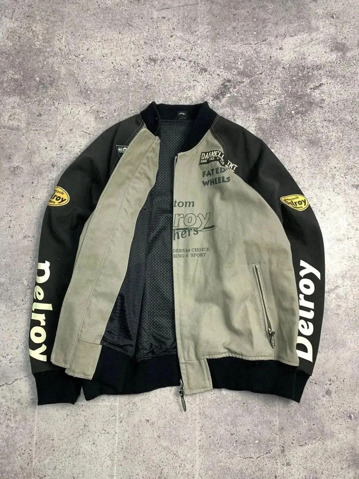 Formula 1 Vintage DELROY Racing Team Moto Jacket Y2K streetwear Size US XL / EU 56 / 4 - 3 Thumbnail
