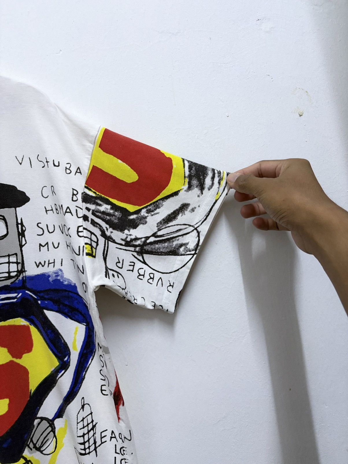 Jean-Michel Basquiat Vintage Bootleg Jean Michel Basquiat - Superman T-Shirt Size US L / EU 52-54 / 3 - 8 Thumbnail