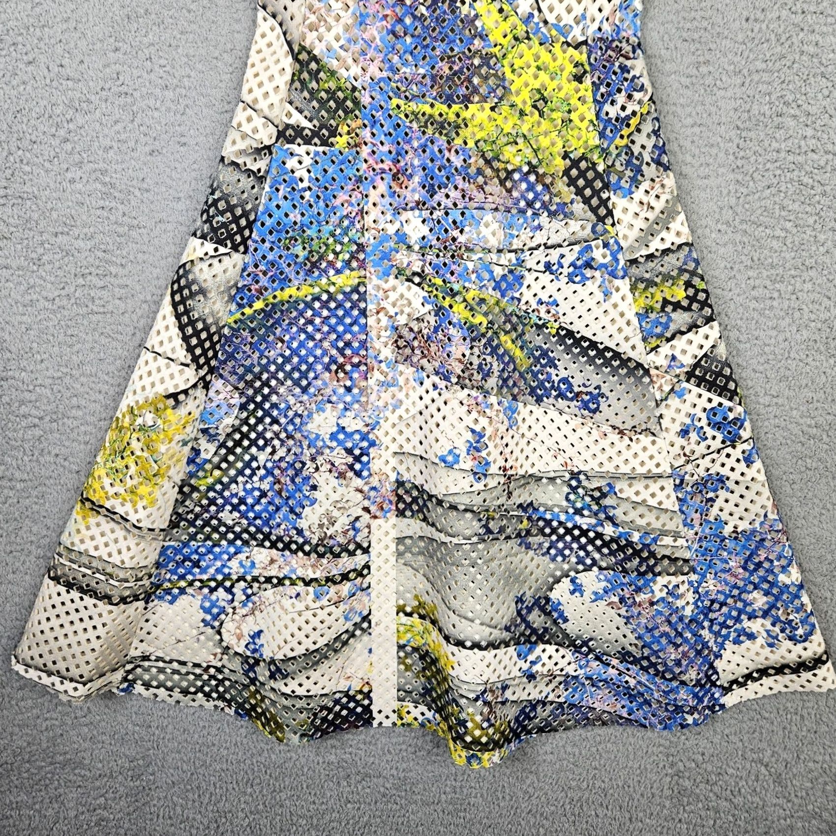 Clover Canyon CLOVER CANYON Women's Space Garden Print Perforated Neoprene Dress XS Size XS / US 0-2 / IT 36-38 - 7 Thumbnail