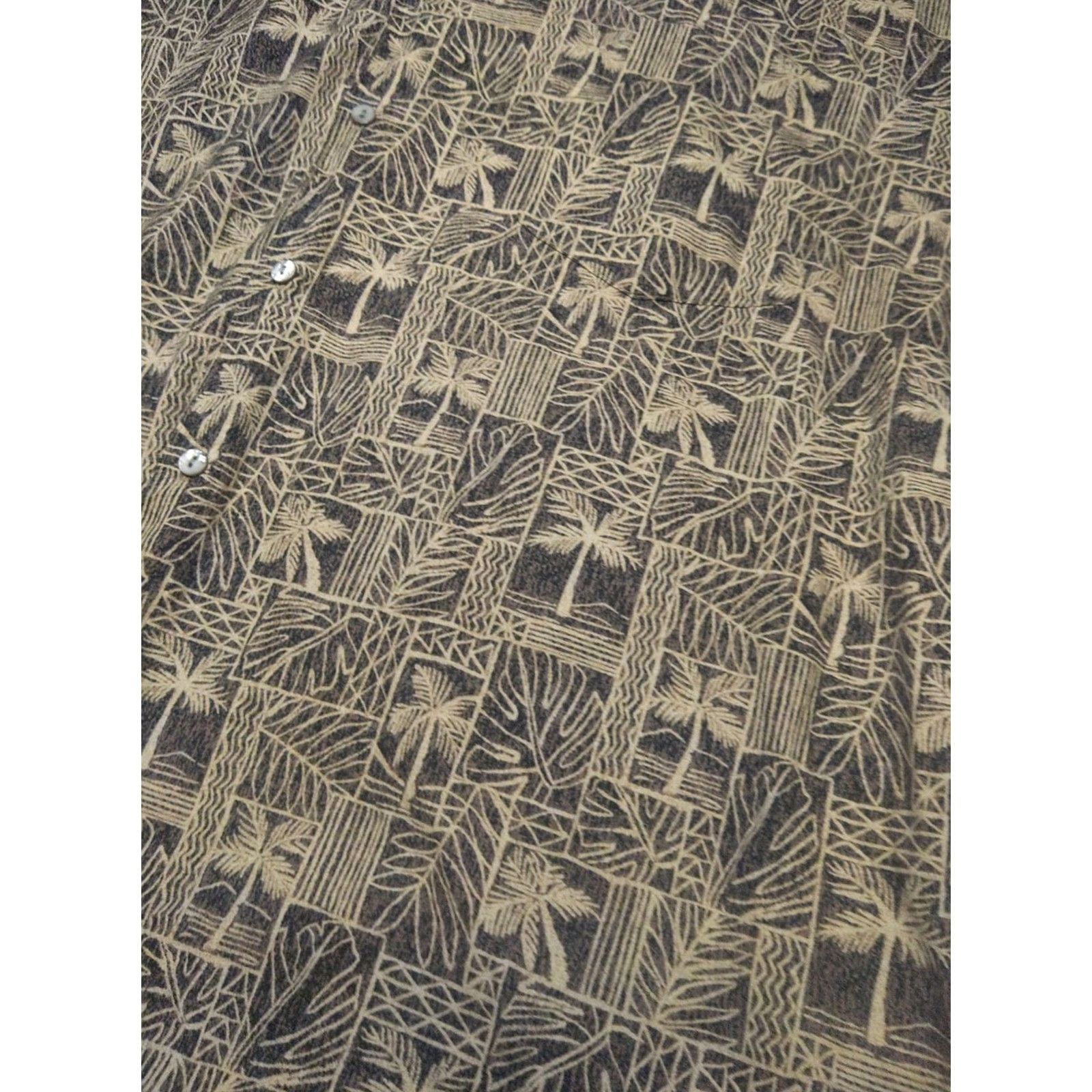Tori Richard Tori Richard Shirt Men 2XL Beige Floral Cotton Button Up Hawaiian Geometric Shirt Size US XXL / EU 58 / 5 - 5 Thumbnail