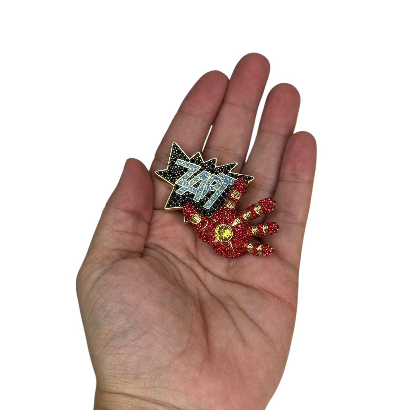 Swarovski Swarovski Iron Man Marvel Necklace Pendant brooch Unisex Size ONE SIZE - 8 Thumbnail