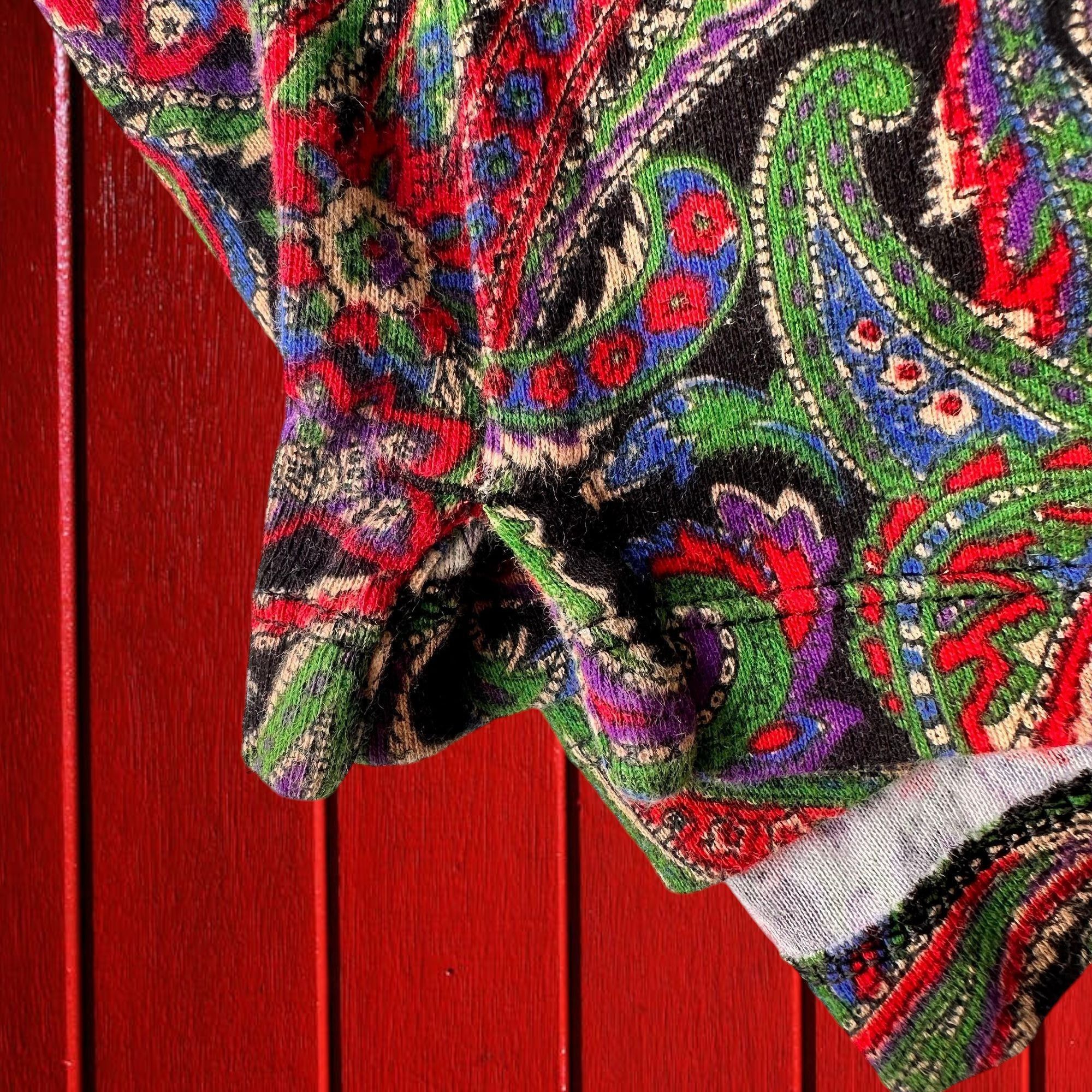 Lauren Ralph Lauren × Vintage VTG Lauren Ralph Lauren Long Sleeve Top XL Pullover Paisley Size XL / US 12-14 / IT 48-50 - 10 Thumbnail