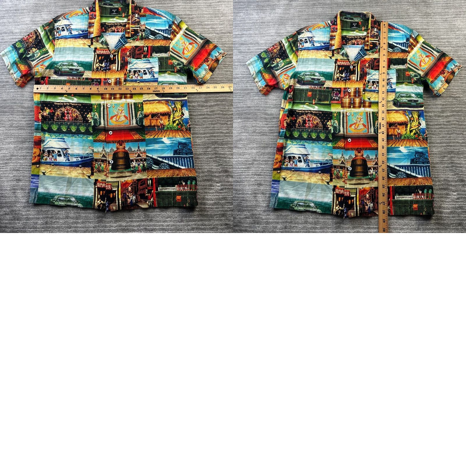 Huf Street Fighter Huf Shirt Mens Medium All Over Print Stage Resort All Over Print Size US M / EU 48-50 / 2 - 8 Thumbnail