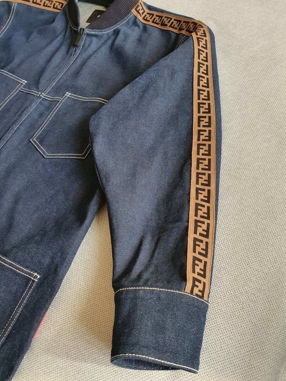 Fendi Fendi x Fila Big Logo Denim Jacket Coat Size US L / EU 52-54 / 3 - 7 Thumbnail