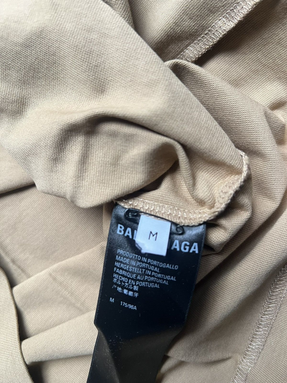 Balenciaga Balenciage T shirt - Maroon/Beige Size US M / EU 48-50 / 2 - 6 Thumbnail