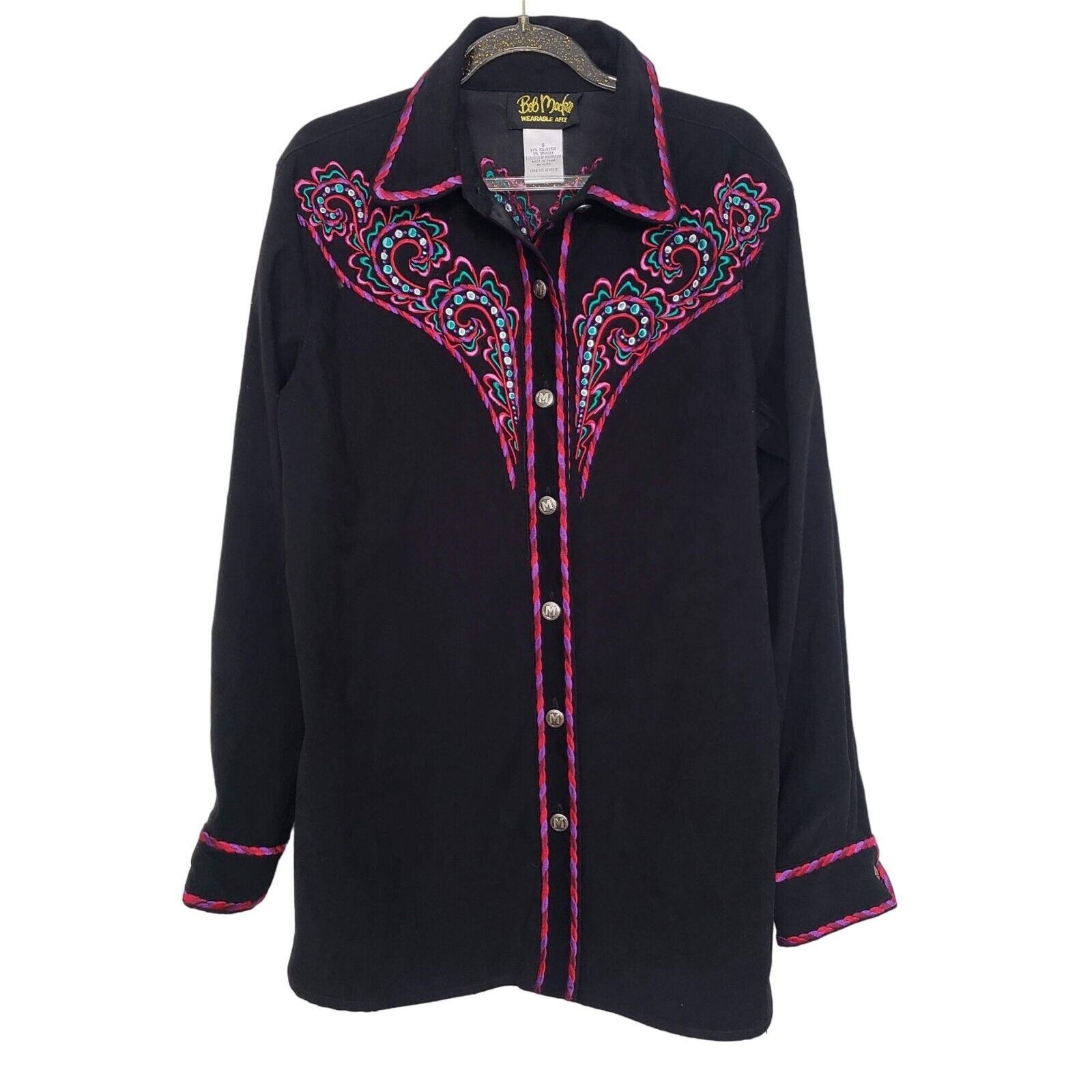 Bob Mackie Bob Mackie Wearable Art Embroidered Shirt Womens Size Small Size S / US 4 / IT 40 - 1 Thumbnail