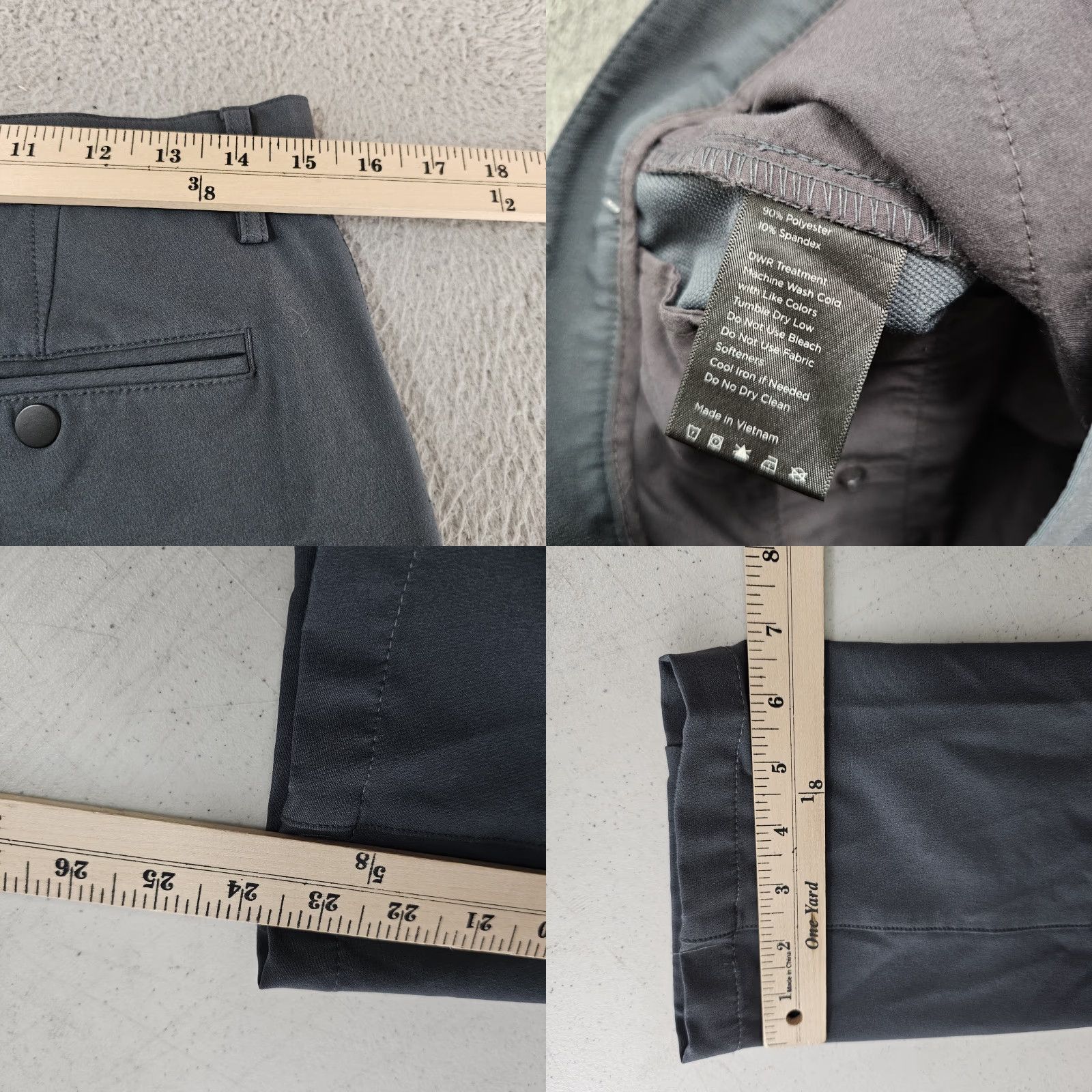 Vintage Proof Pants Mens 30 Gray Chino Slim Modern Workwear Size US 30 / EU 46 - 8 Thumbnail