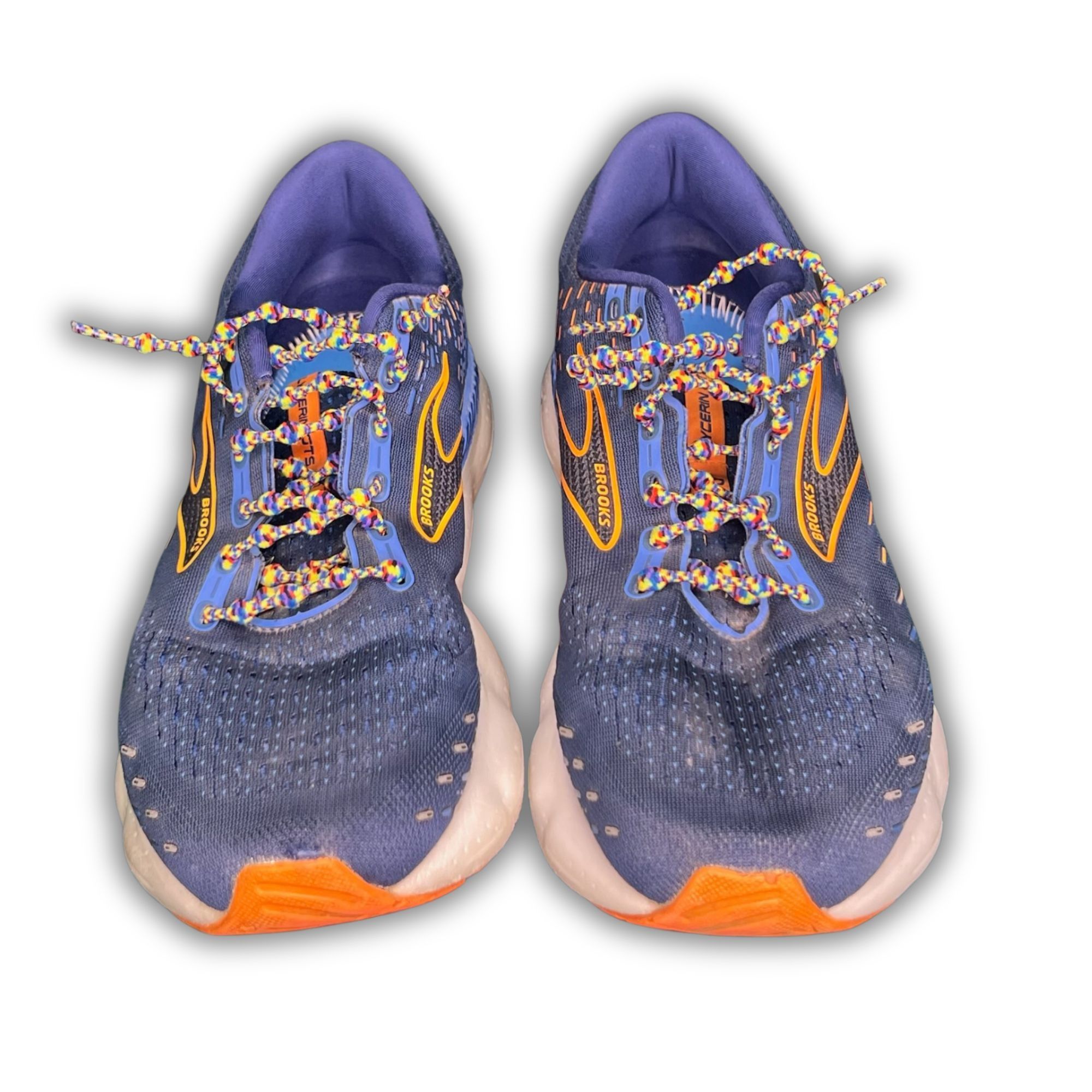 Brooks Brooks Mens Glycerin GTS 20 Running Shoes Size 9.5 Blue/Oran Size US 9.5 / EU 42-43 - 2 Thumbnail