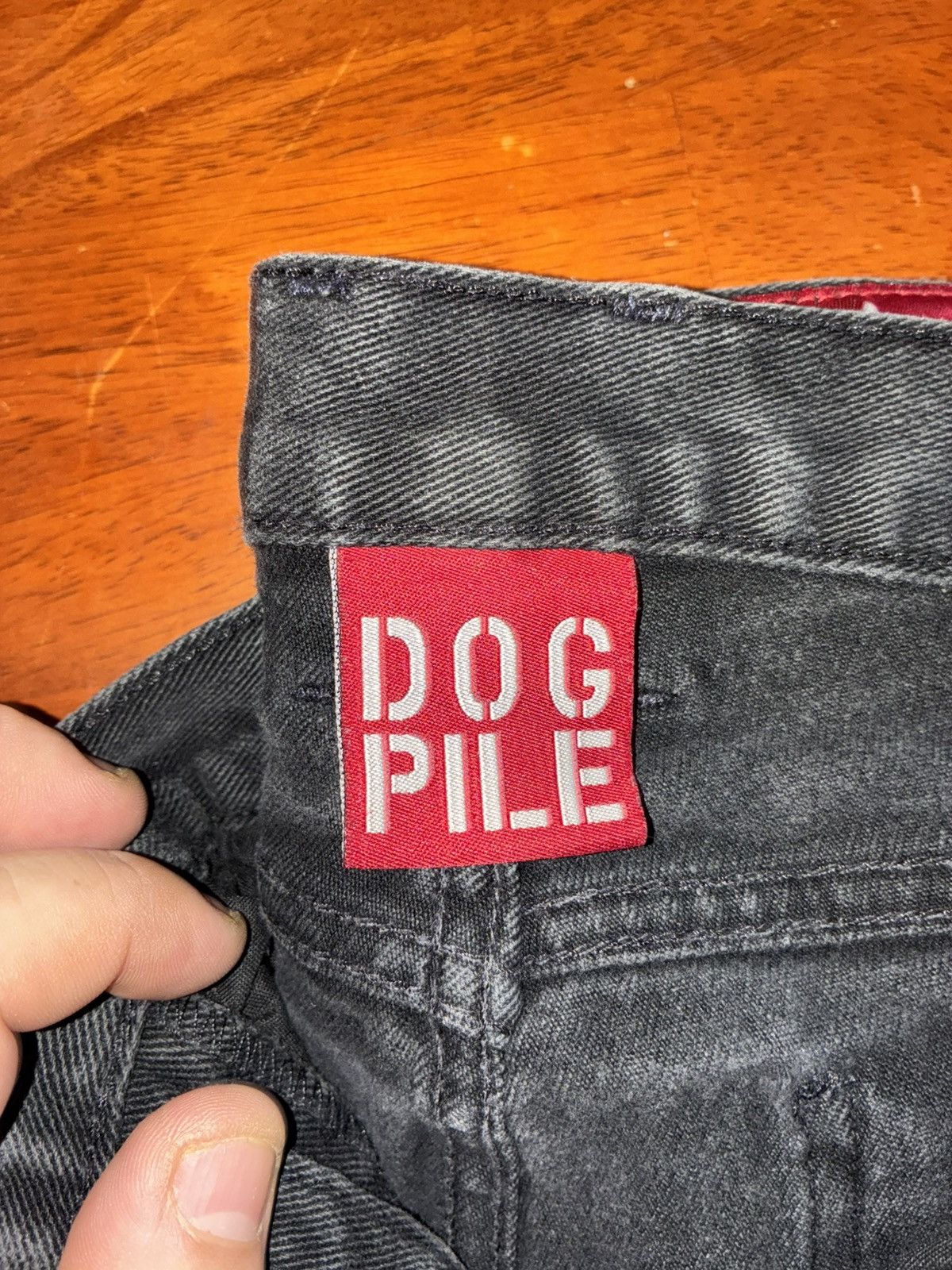 Other Vintage Women's Y2K DogPile Jeans - Black, Size 32 Size 32" / US 10 / IT 46 - 2 Thumbnail