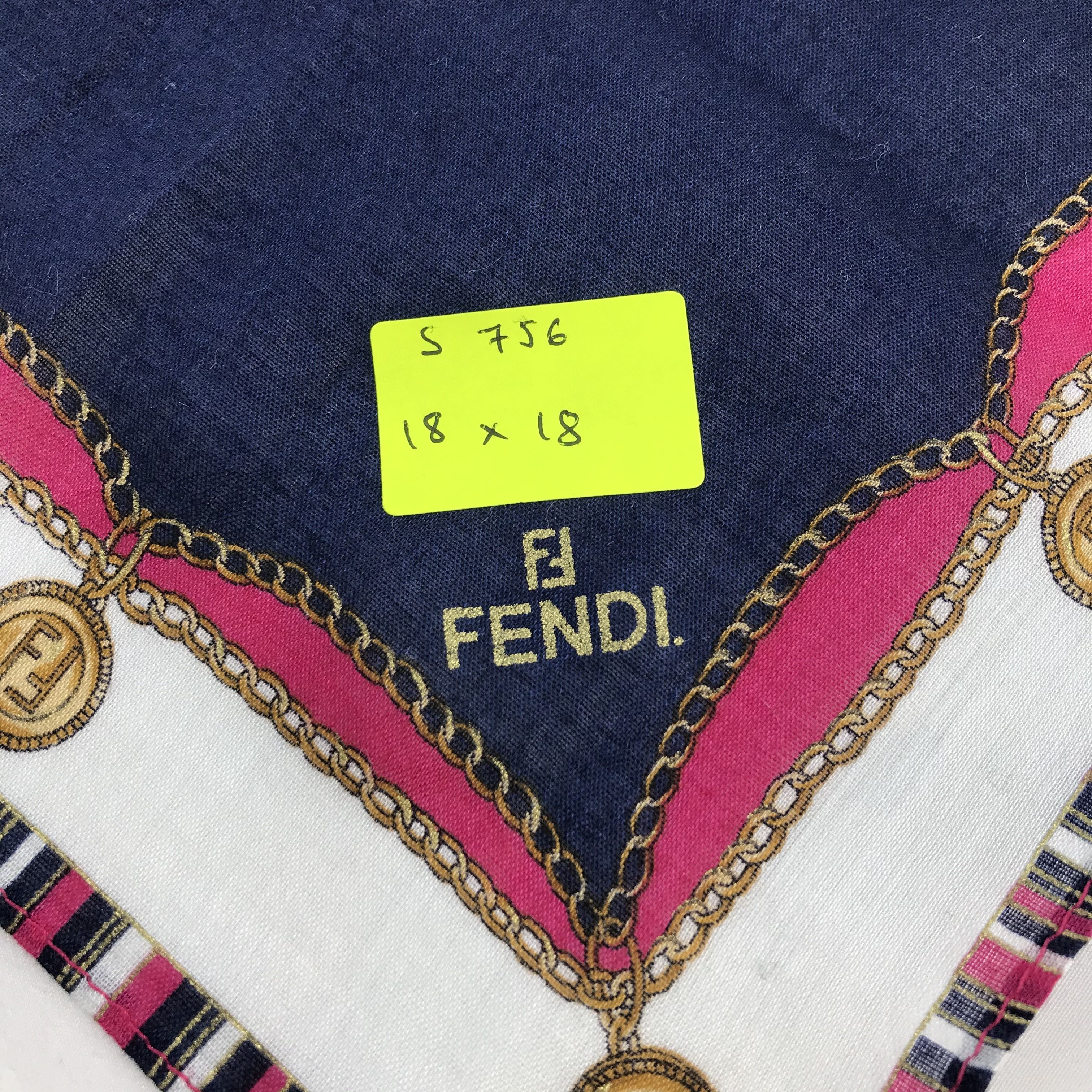 Vintage Vintage Fendi Bandana / Handkerchief / Neckerchief - S756 Size ONE SIZE - 5 Thumbnail