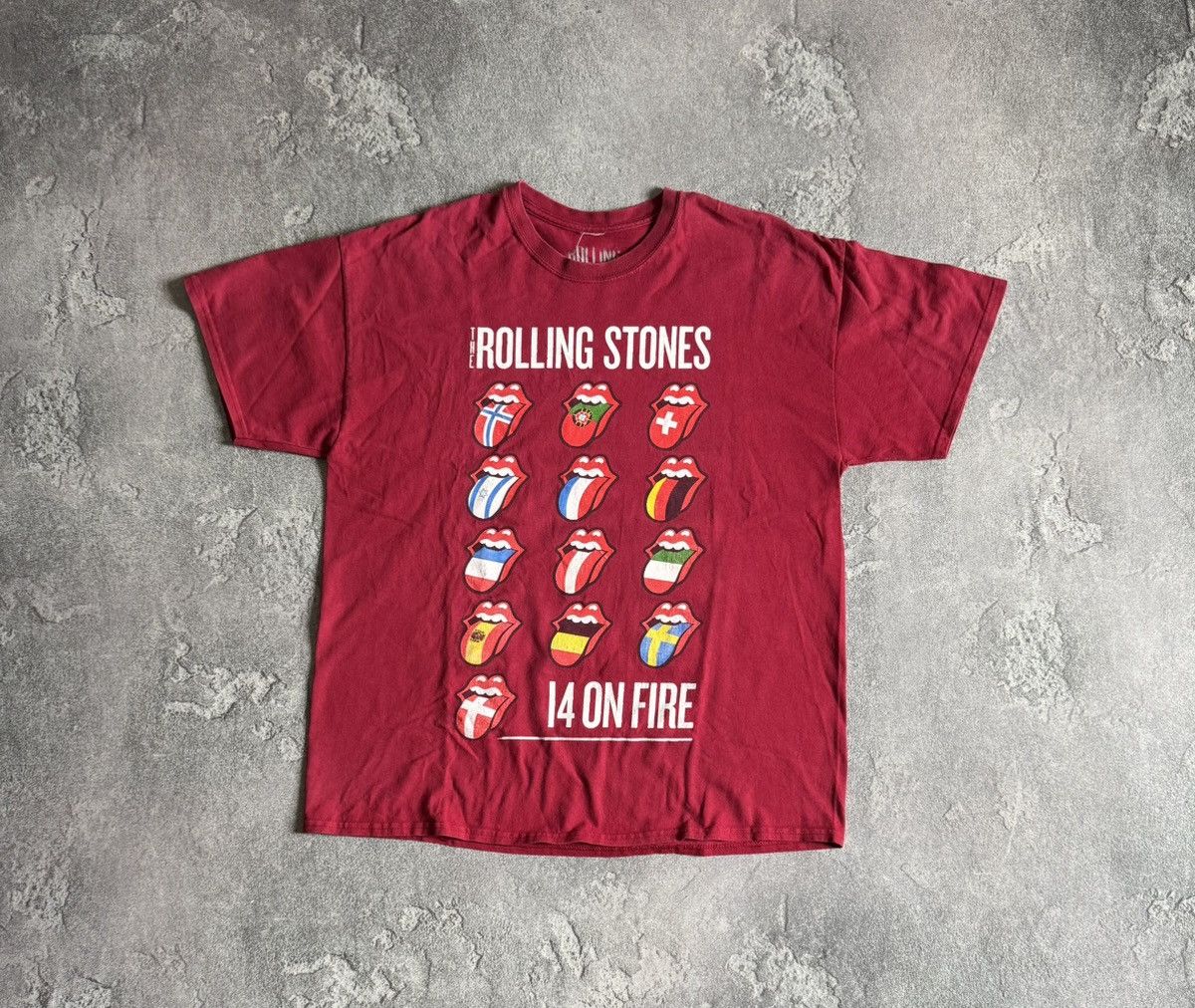Band Tees × Vintage Rolling Stones XL Tour 2014 tee T-shirt vintage I4 On Fire 🔥 Size US XL / EU 56 / 4 - 5 Thumbnail