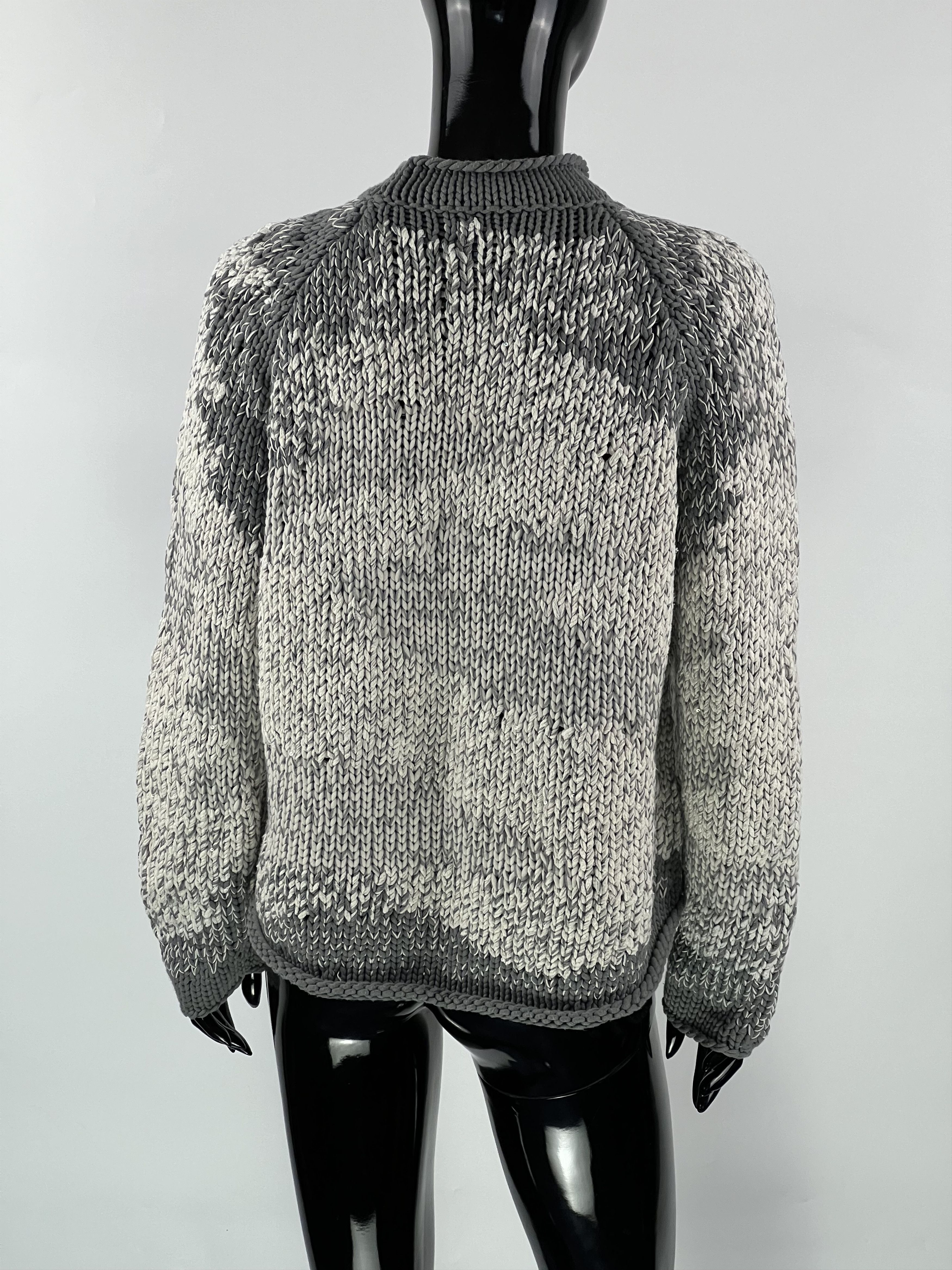 Brunello Cucinelli Brunello Cucinelli Cotton Linen Silk Sequins Sweater Size L Size L / US 10 / IT 46 - 3 Thumbnail