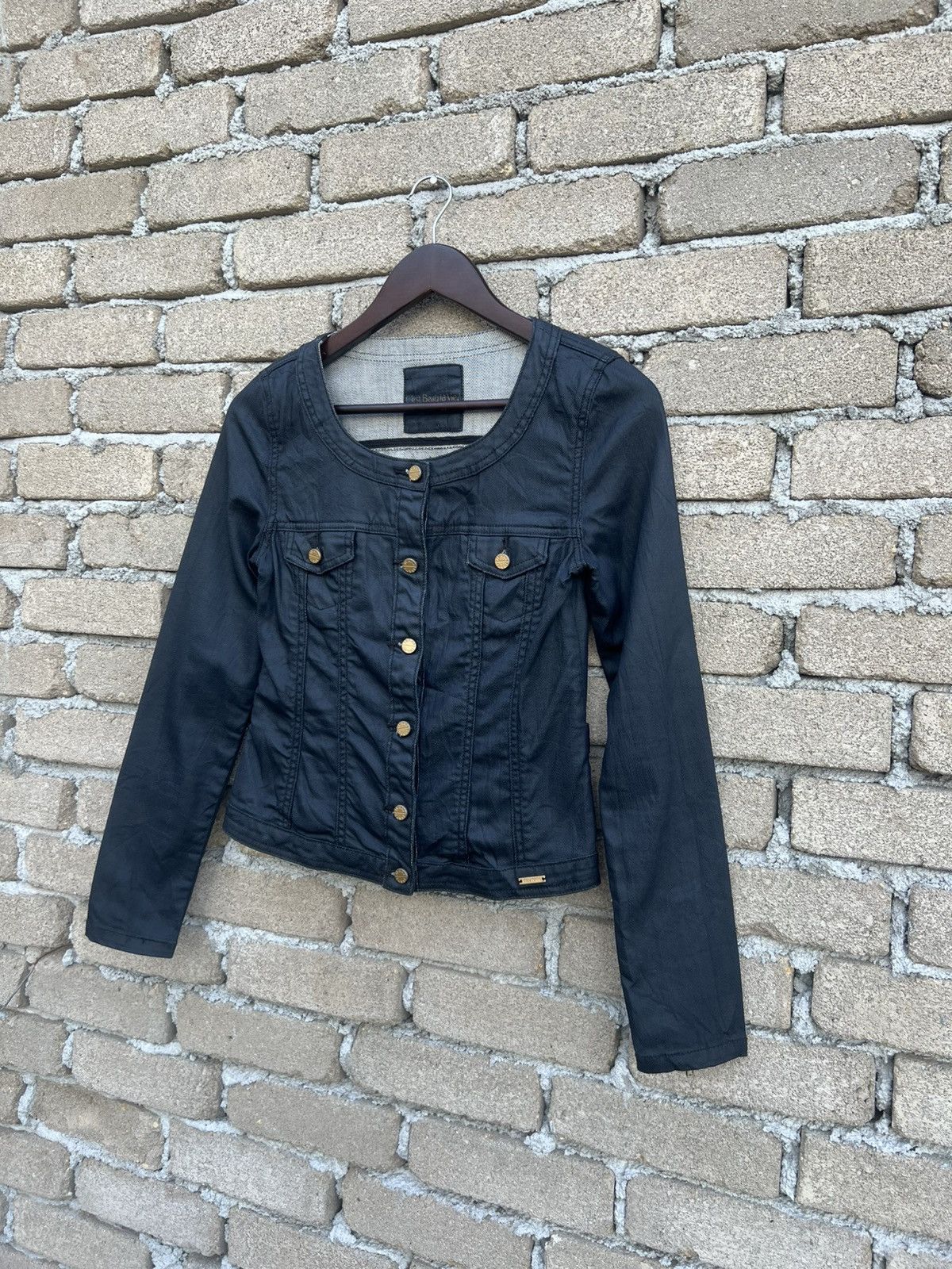 Japanese Brand Cest Beau La Vie Denim Jacket Ladies Size S / US 4 / IT 40 - 4 Thumbnail