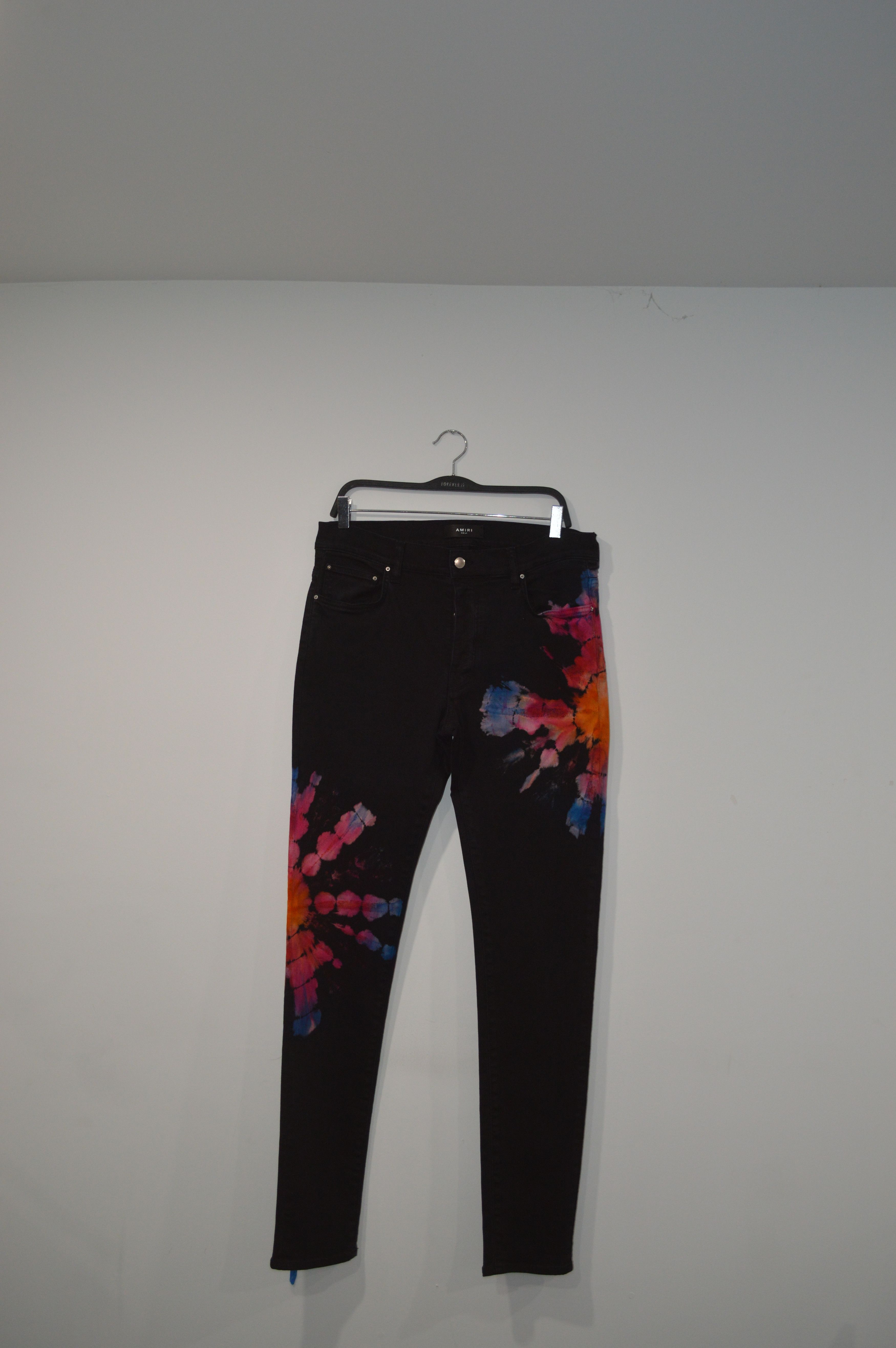 Amiri AMIRI (Tie Dye Reverse Black) Size US 34 / EU 50 - 1 Thumbnail