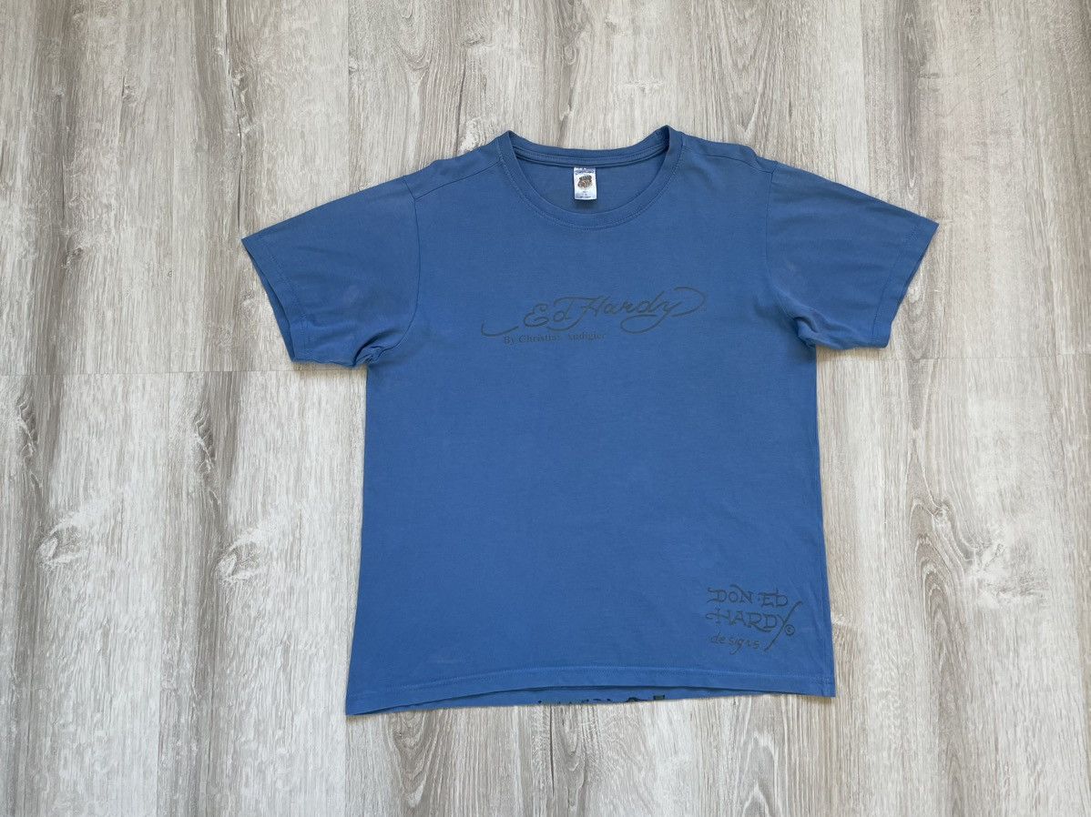 Christian Audigier × Ed Hardy × Vintage Vintage Y2K Ed Hardy Christian Audigier Japanese T Shirt Tee Size US S / EU 44-46 / 1 - 2 Thumbnail