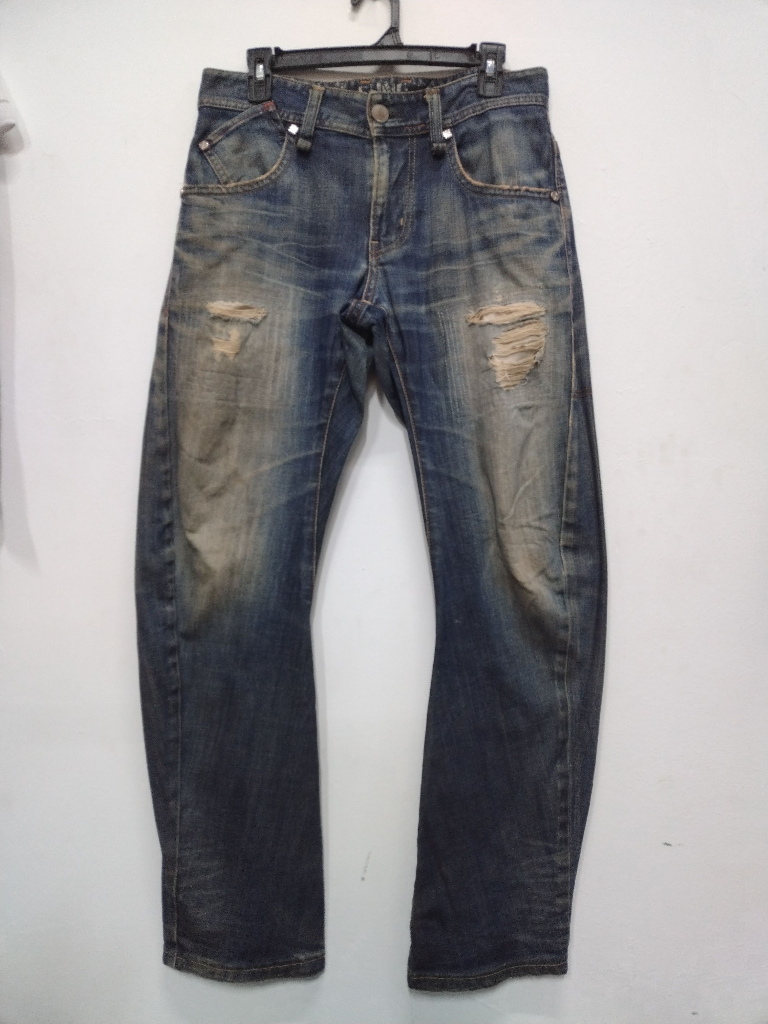 Edwin 💥Distressed Edwin E Function Awesome Character Jeans Size US 32 / EU 48 - 1 Thumbnail