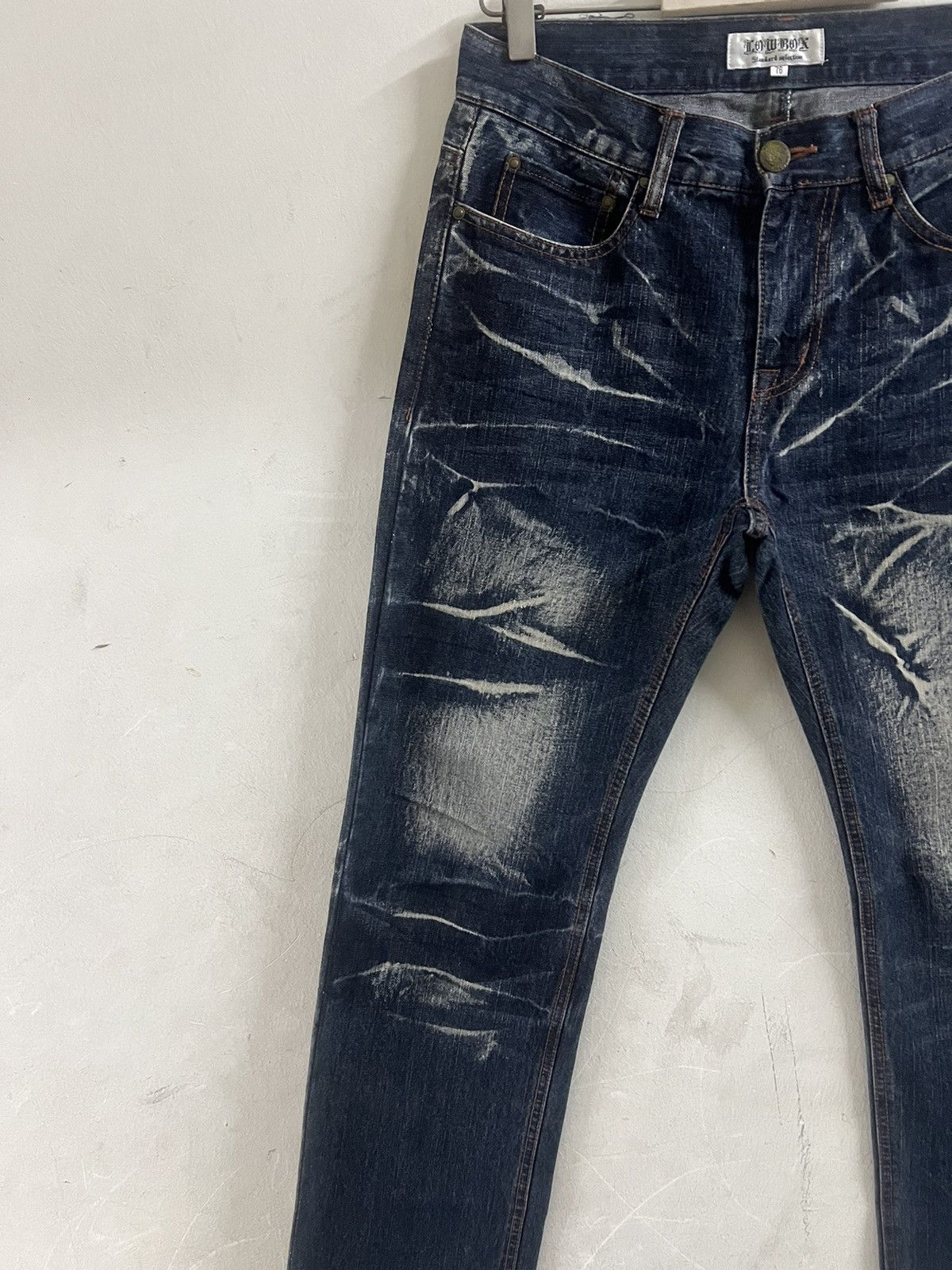 Japanese Brand × Vintage HOT‼️LOWBOX DISTRESSED DENIM PANT Size US 30 / EU 46 - 3 Thumbnail