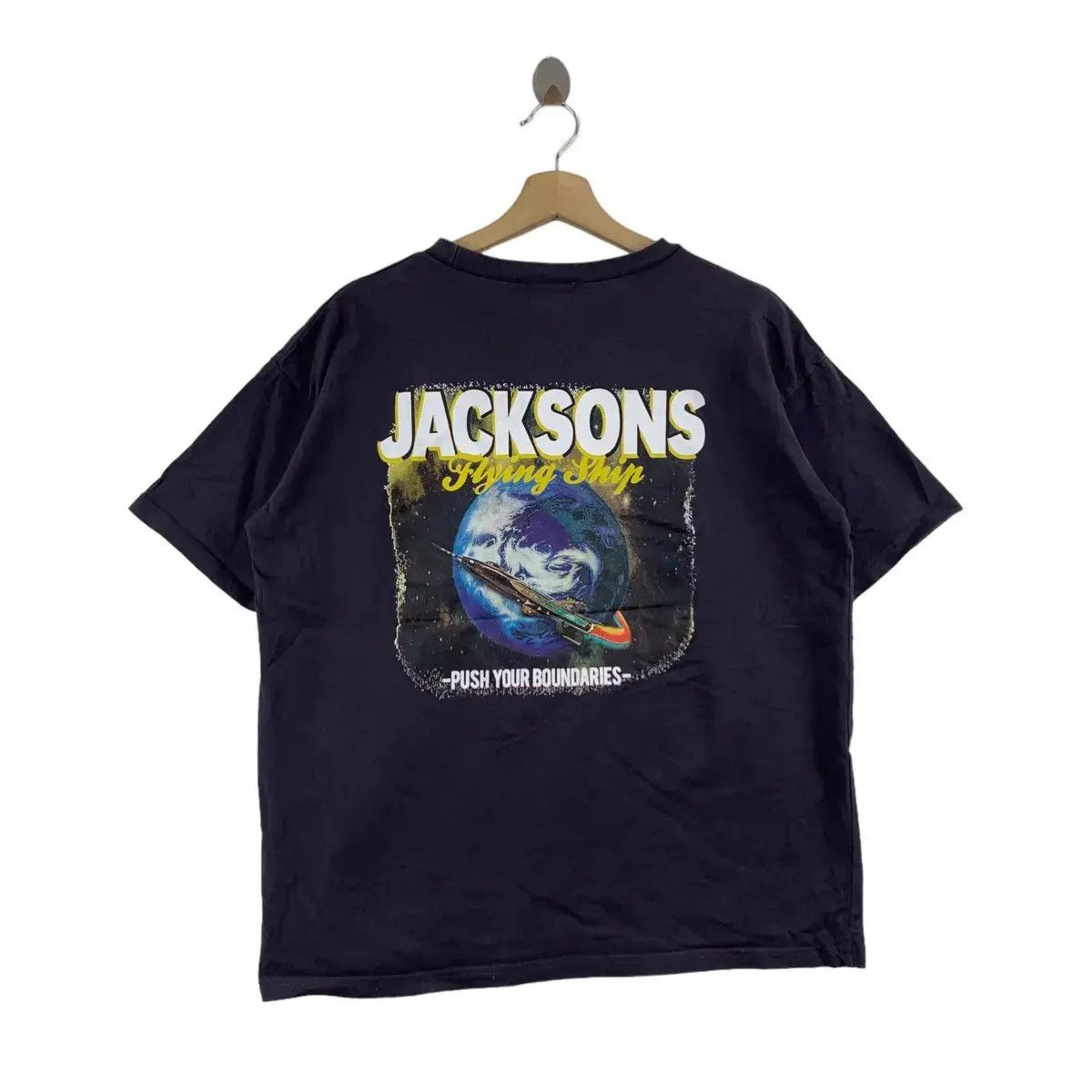 Vintage ASTRONAUTS JACKSON Flying Ships NASA Tee Shirt Push Size US L / EU 52-54 / 3 - 1 Thumbnail