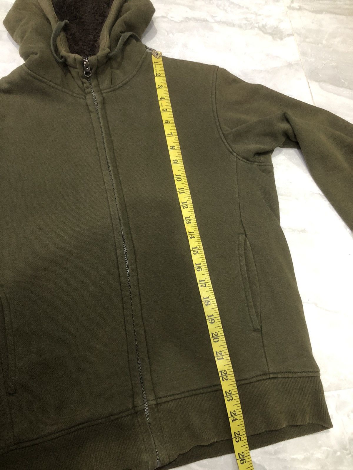 Japanese Brand × Uniqlo Uniqlo olive hoodie with sherpa lining Size US S / EU 44-46 / 1 - 15 Thumbnail