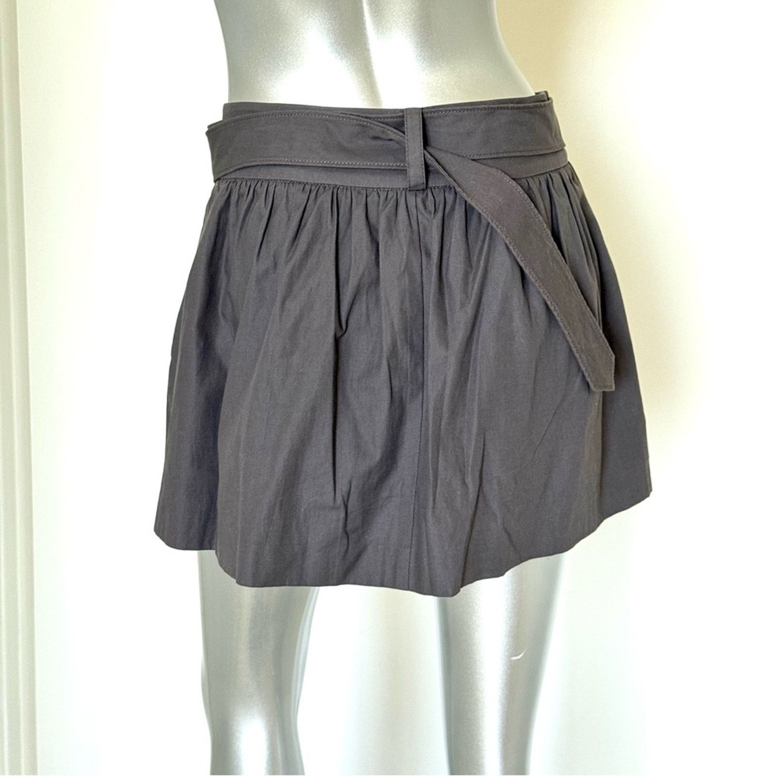 Armani Exchange ARMANI EXCHANGE Grey Mini Skirt, Size 0 Size 25" / US 0 / IT 36 - 2 Thumbnail