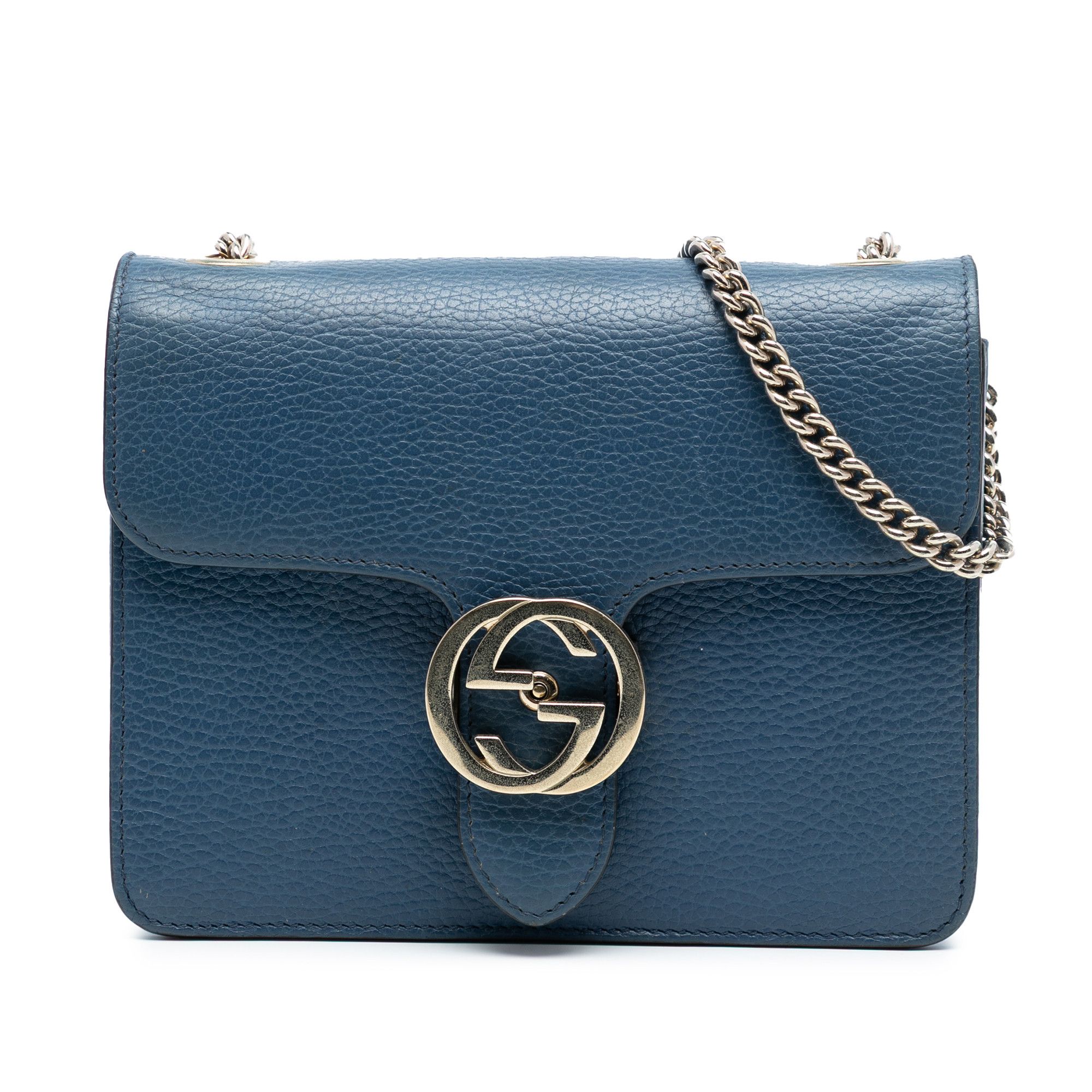 Gucci Gucci Small Dollar Calfskin Interlocking G Crossbody Size ONE SIZE - 1 Thumbnail