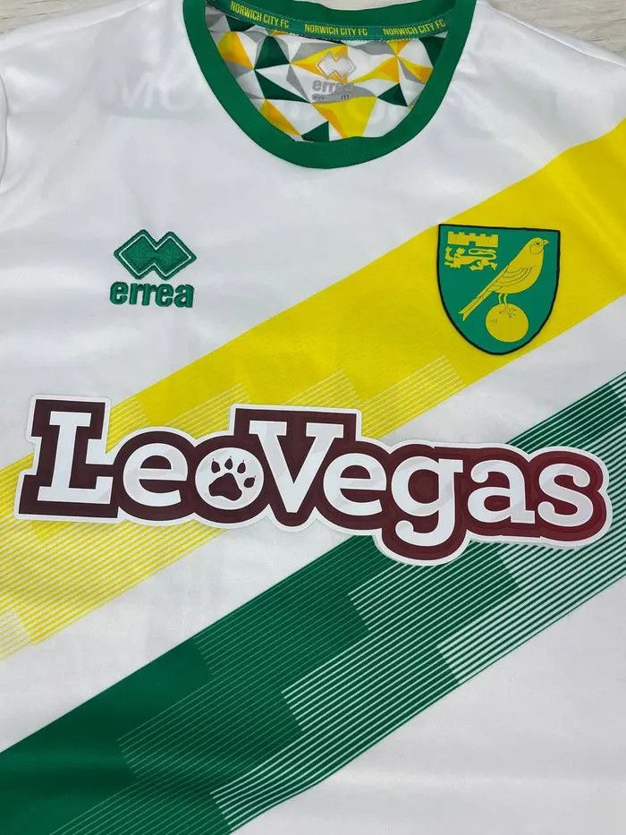 Errea NORWICH CITY 2018 2019 Jordan Rhodes #11 AWAY SHIRT JERSEY Size US M / EU 48-50 / 2 - 7 Thumbnail