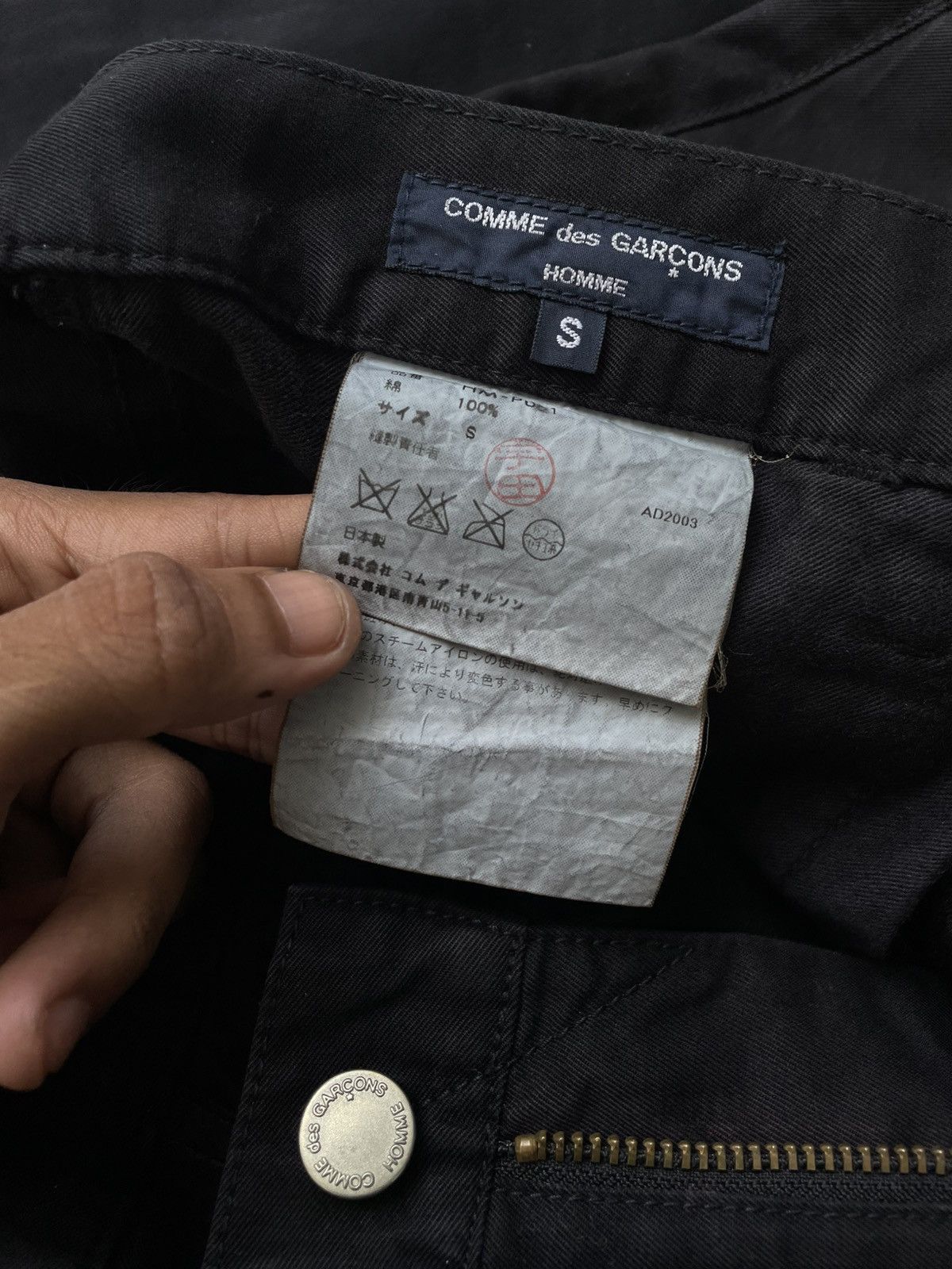 Comme des Garcons Vintage Comme Des Garcons Homme "AD2004" Cotton Pants Size US 32 / EU 48 - 9 Thumbnail