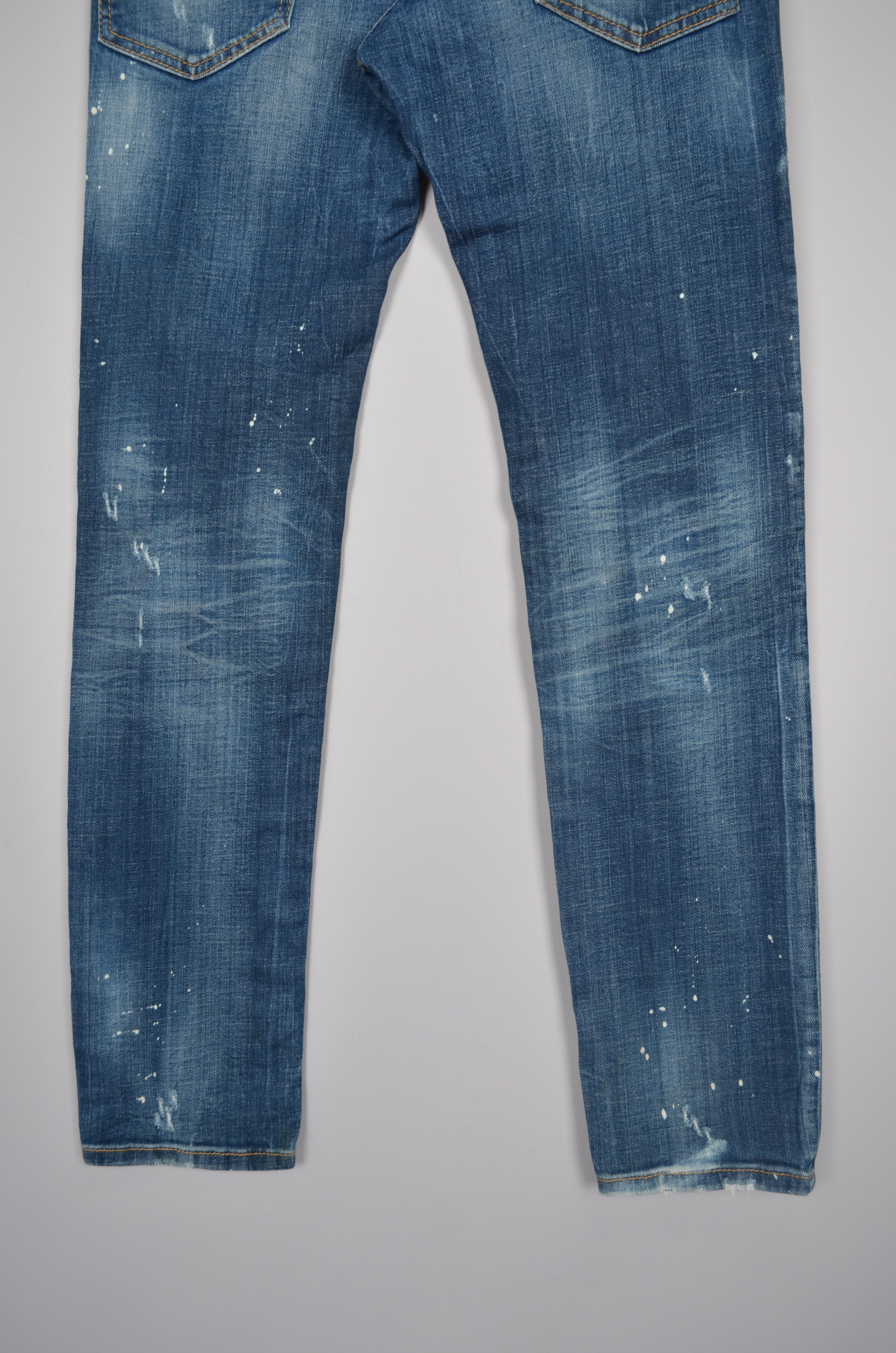 Dsquared2 Dsquared2 Cool Guy Blue Painted Distressed Slim Jeans W30 Size US 30 / EU 46 - 10 Thumbnail