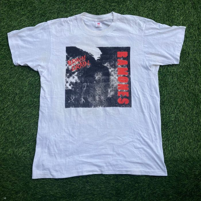 Hanes Vintage Ramones Brain Drain Tour Japan Tshirt | Grailed