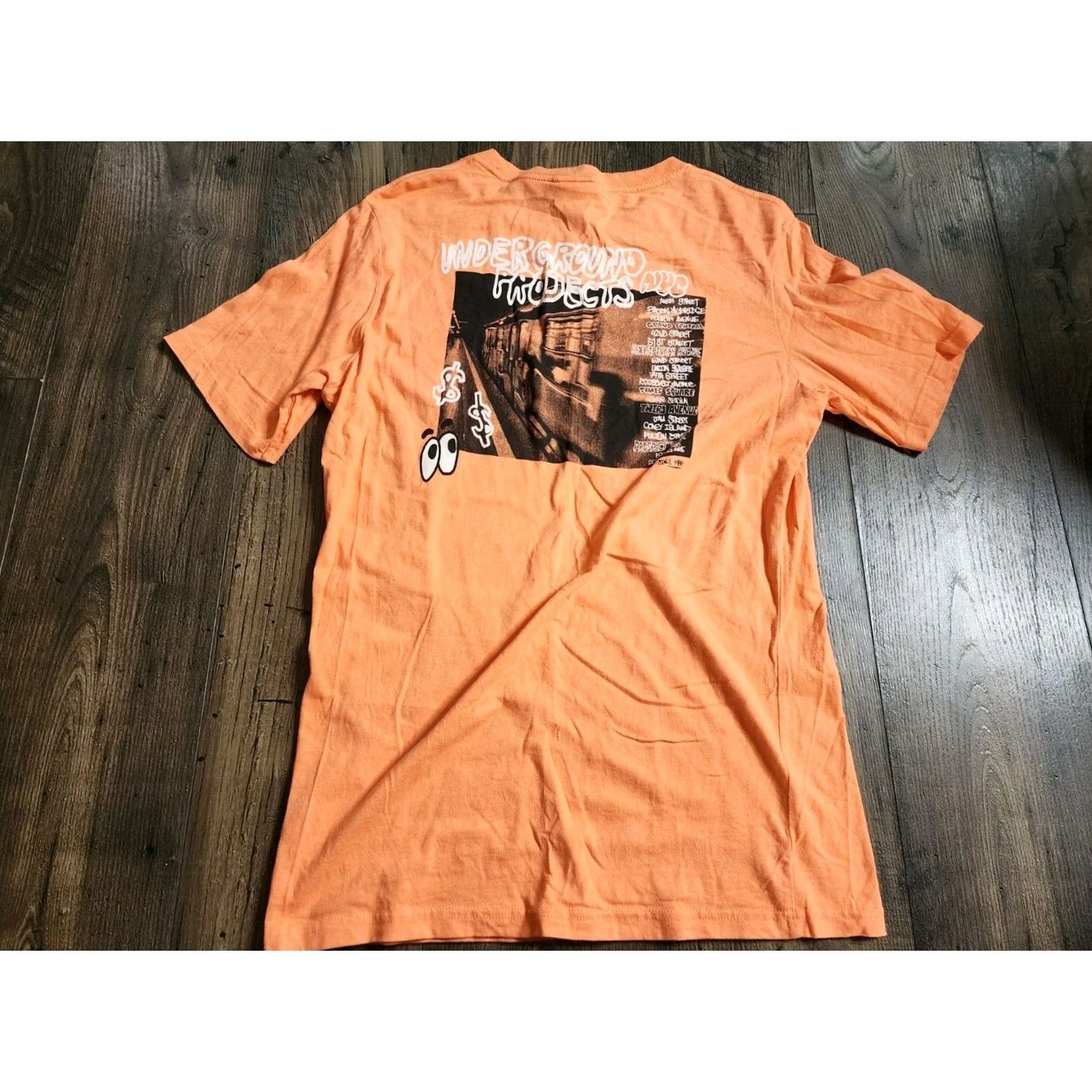 Cotton On Cotton On Underground Projects T-Shirt Mens S Short Sleeve Crew Neck Double Sided Orange Cotton On T-Shirt Shirt Mens S Orange Double-Sided Size US S / EU 44-46 / 1 - 7 Thumbnail