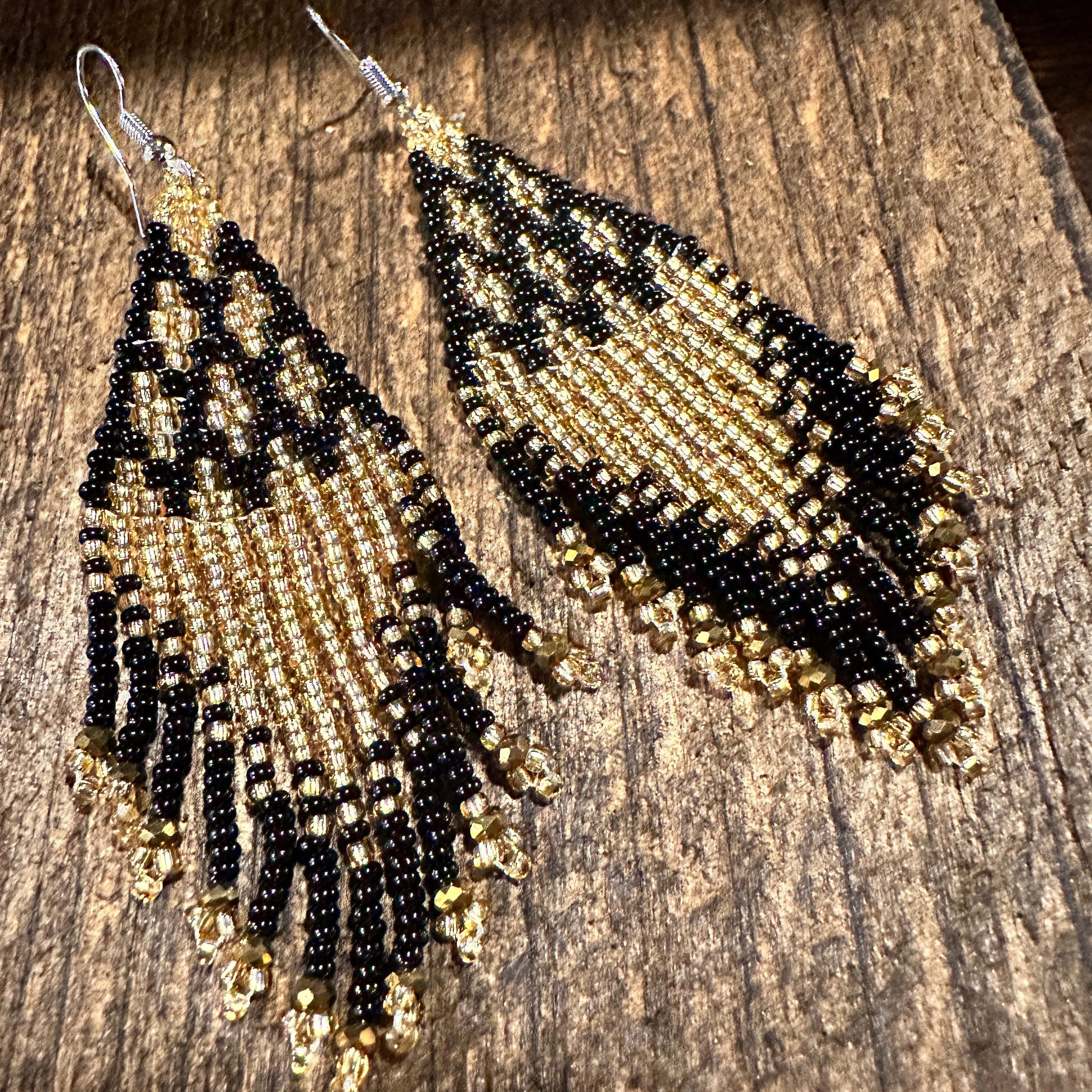 Other Chic Bohemian Navajo Seed Bead Dangle Earrings with Black an Size ONE SIZE - 6 Thumbnail